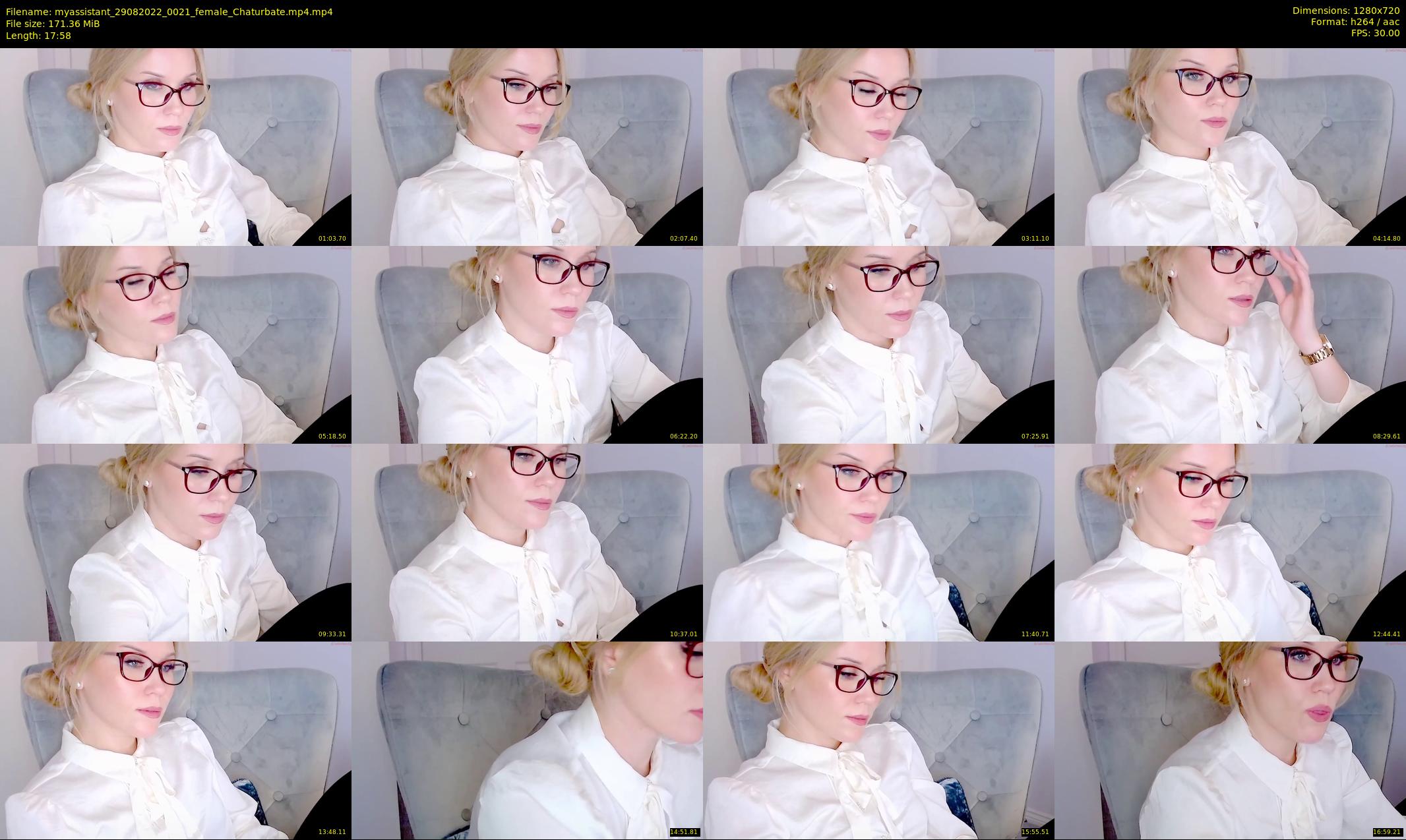 myassistant — 18 minute Chaturbate female cam show recording, 720p, Aug 29, 2022
