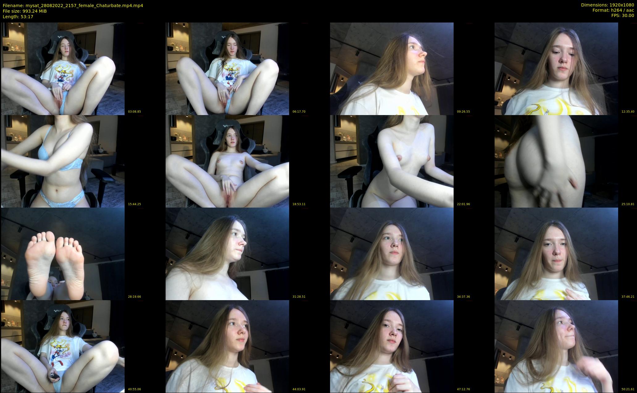 mysat — 54 minute Chaturbate female cam show recording, 1080p, Aug 28, 2022