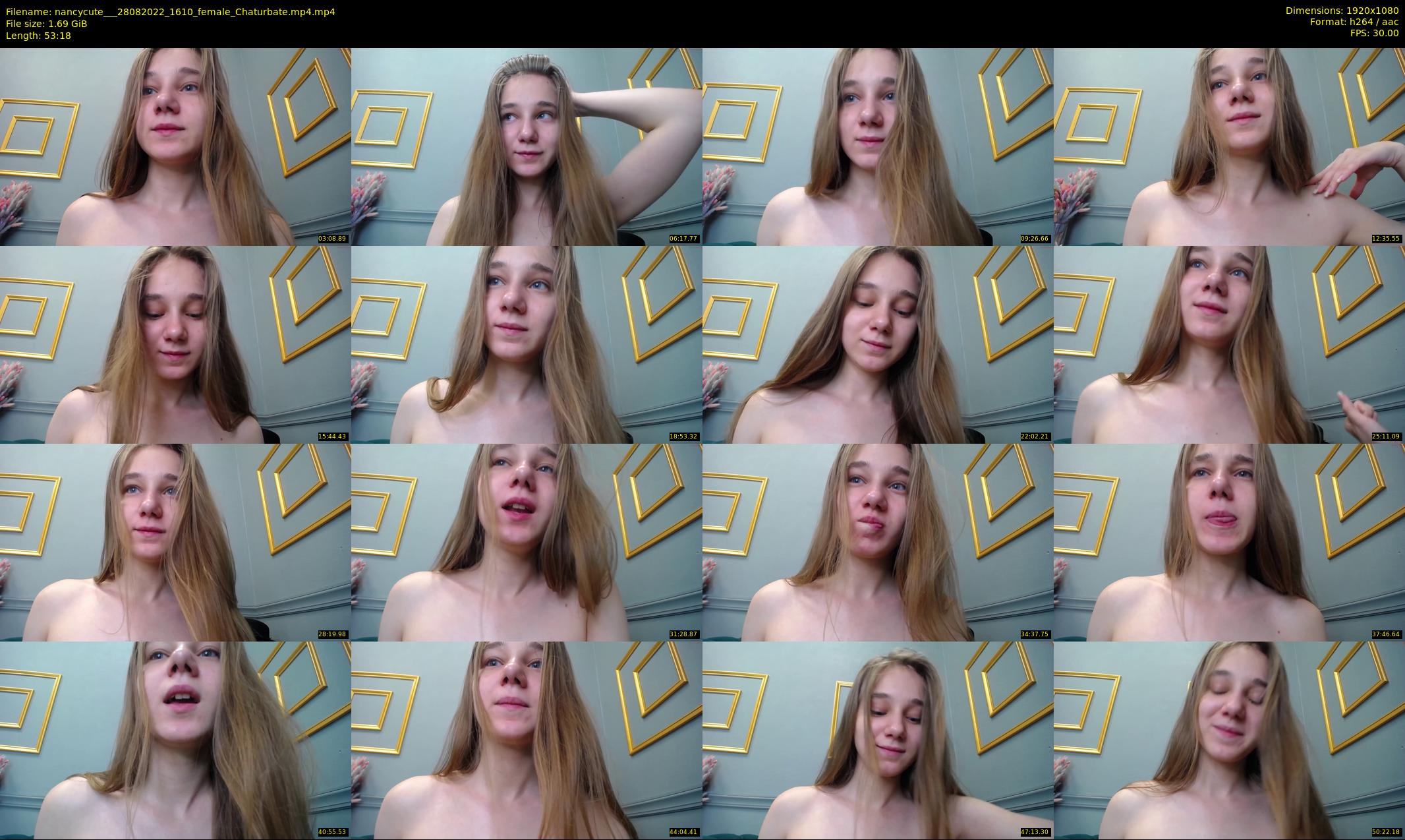 nancycute__ — 54 minute Chaturbate female cam show recording, 1080p, Aug 28, 2022