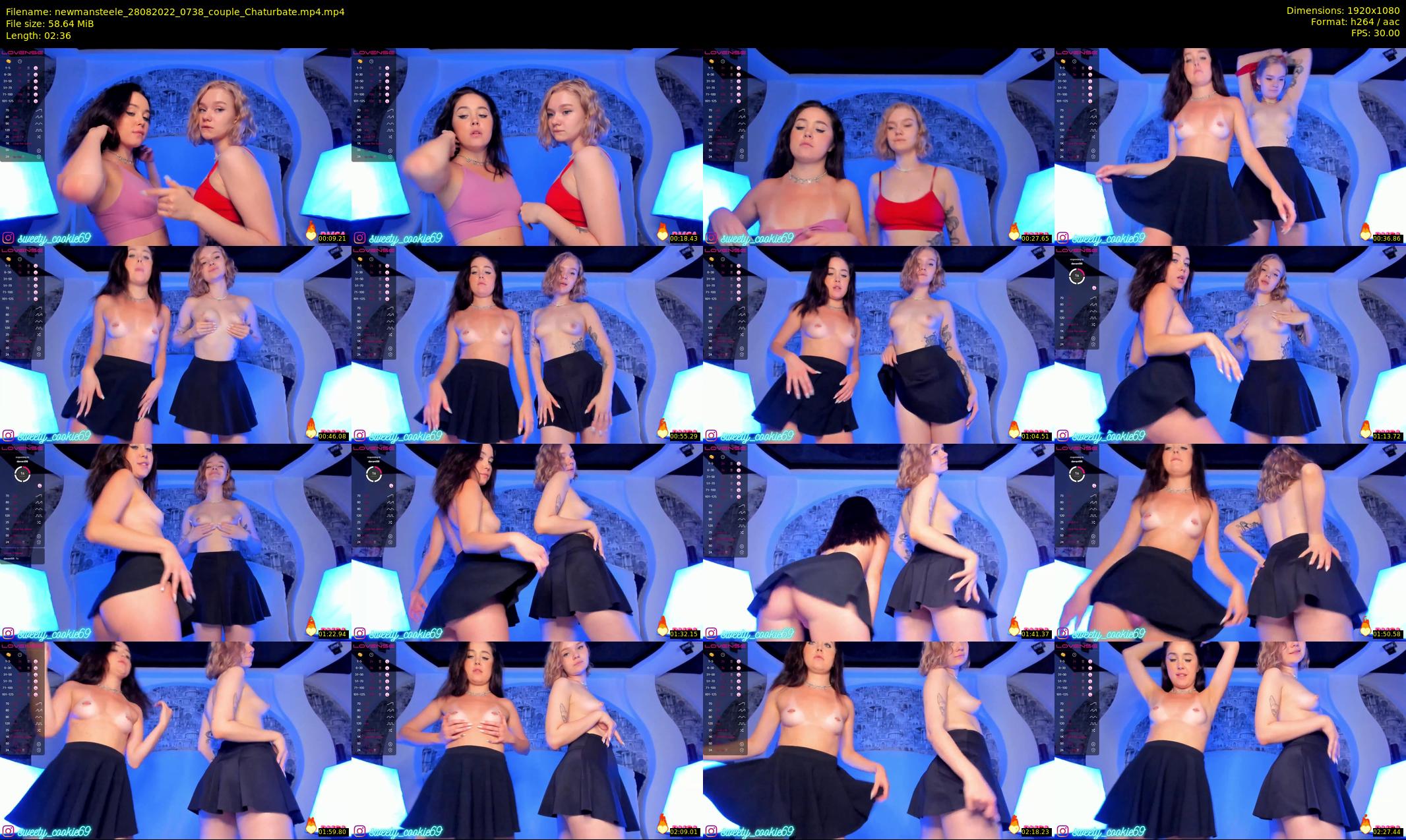 newmansteele — 3 minute Chaturbate couple cam show recording, 1080p, Aug 28, 2022