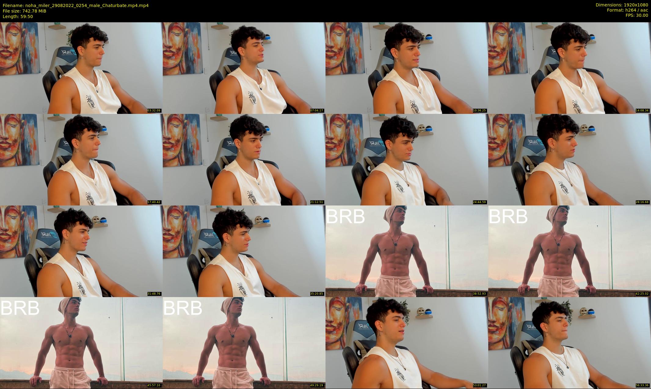 noha_miler — 60 minute Chaturbate male cam show recording, 1080p, Aug 29, 2022