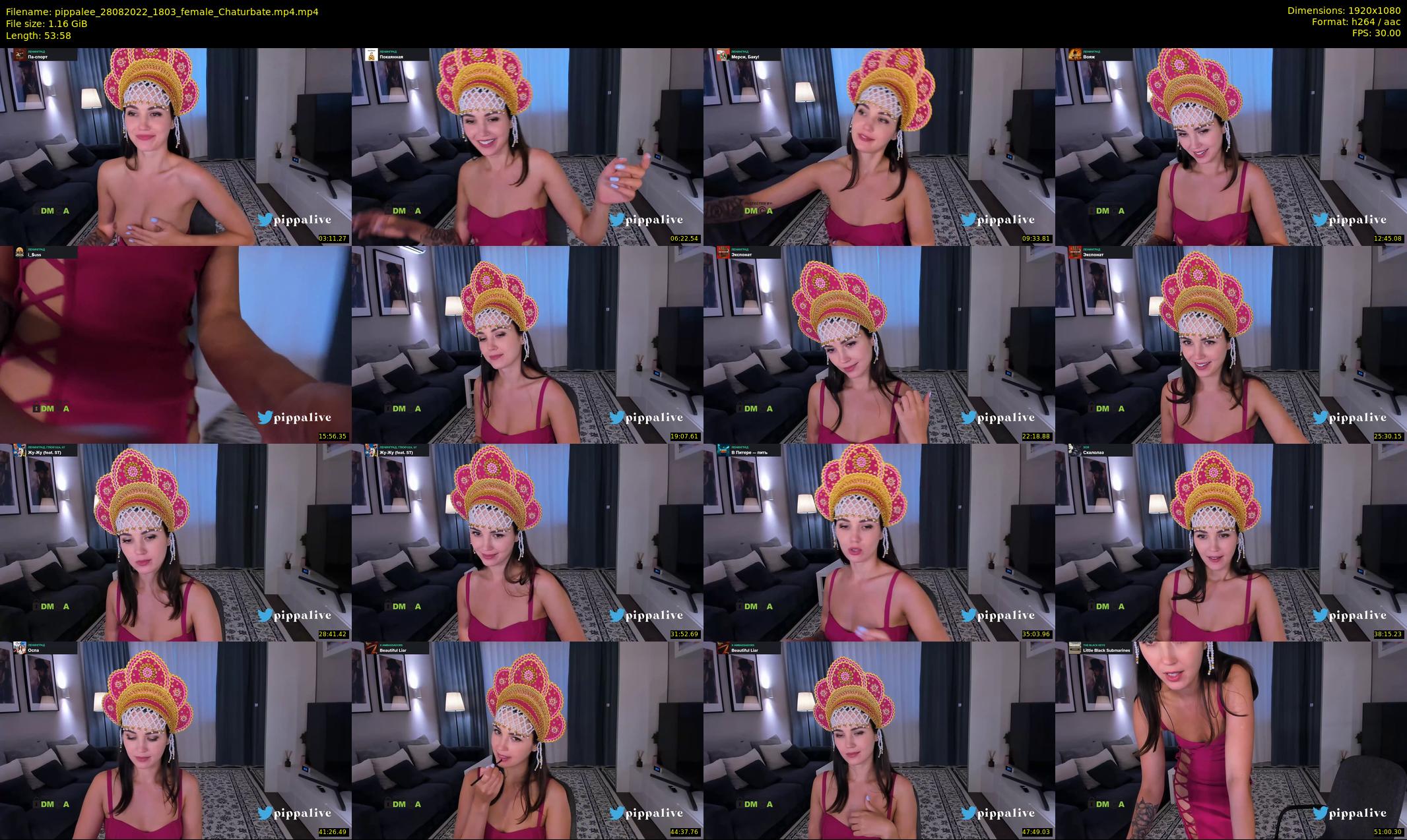 pippalee — 54 minute Chaturbate female cam show recording, 1080p, Aug 28, 2022