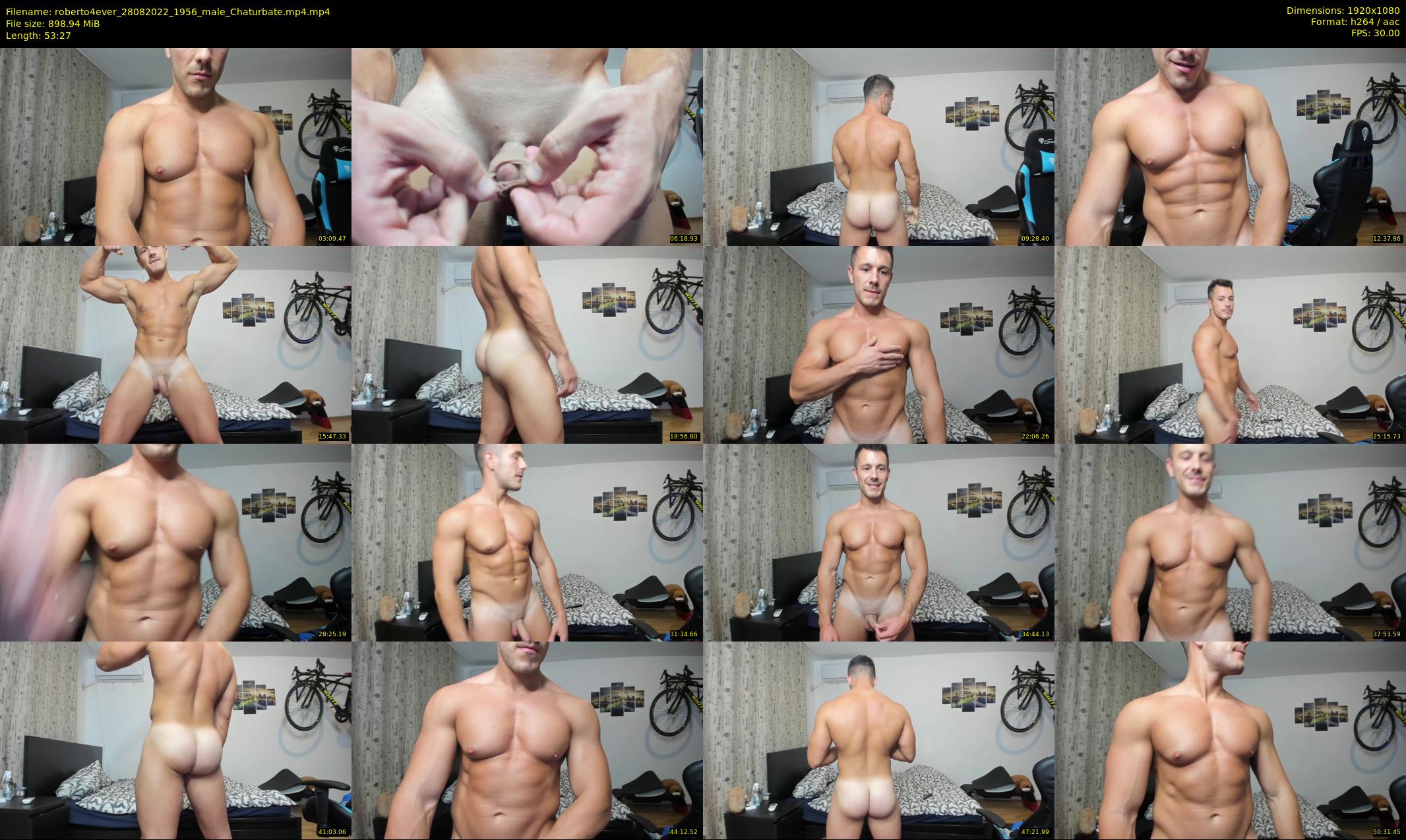 roberto4ever — 54 minute Chaturbate male cam show recording, 1080p, Aug 28, 2022