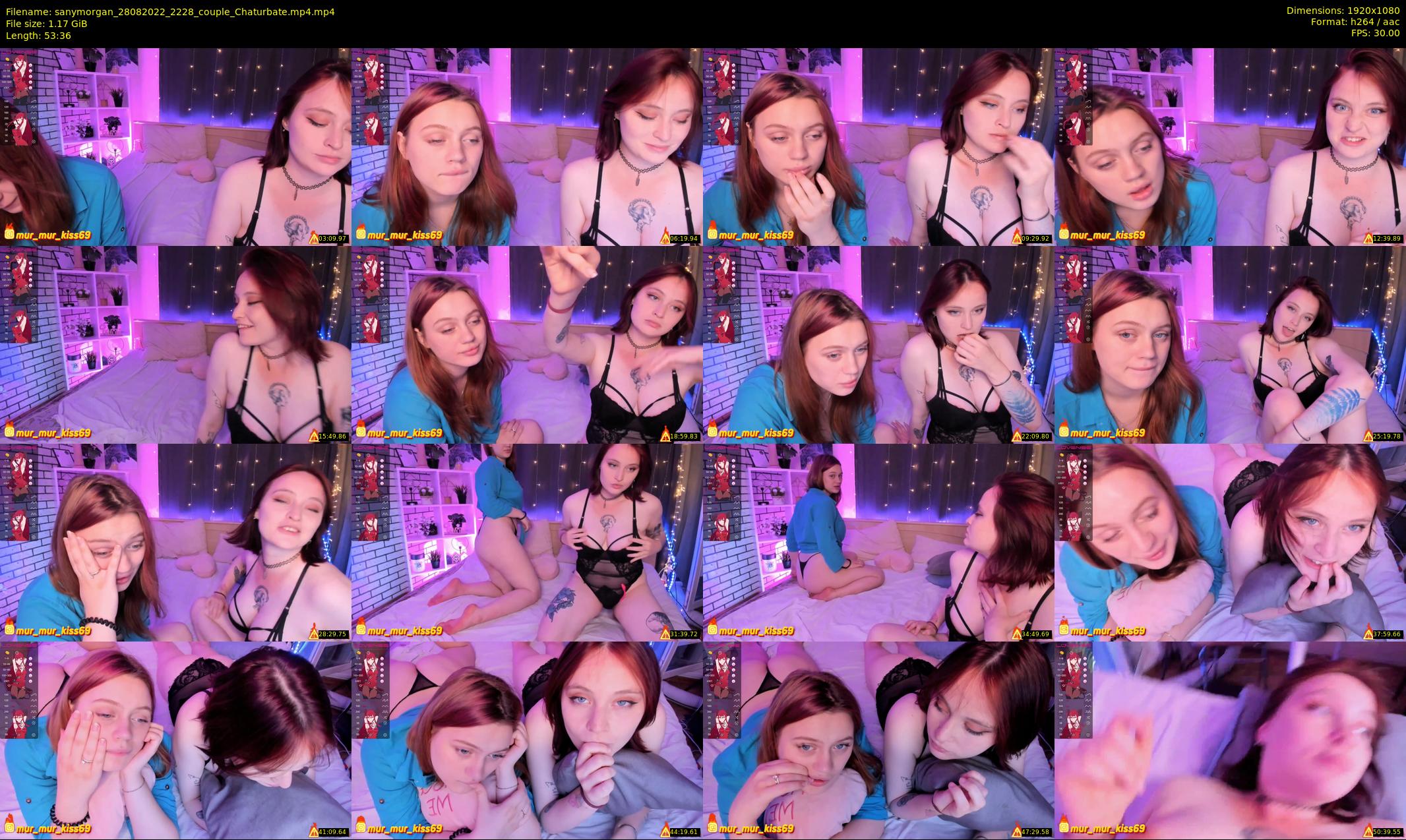 sanymorgan — 54 minute Chaturbate couple cam show recording, 1080p, Aug 28, 2022