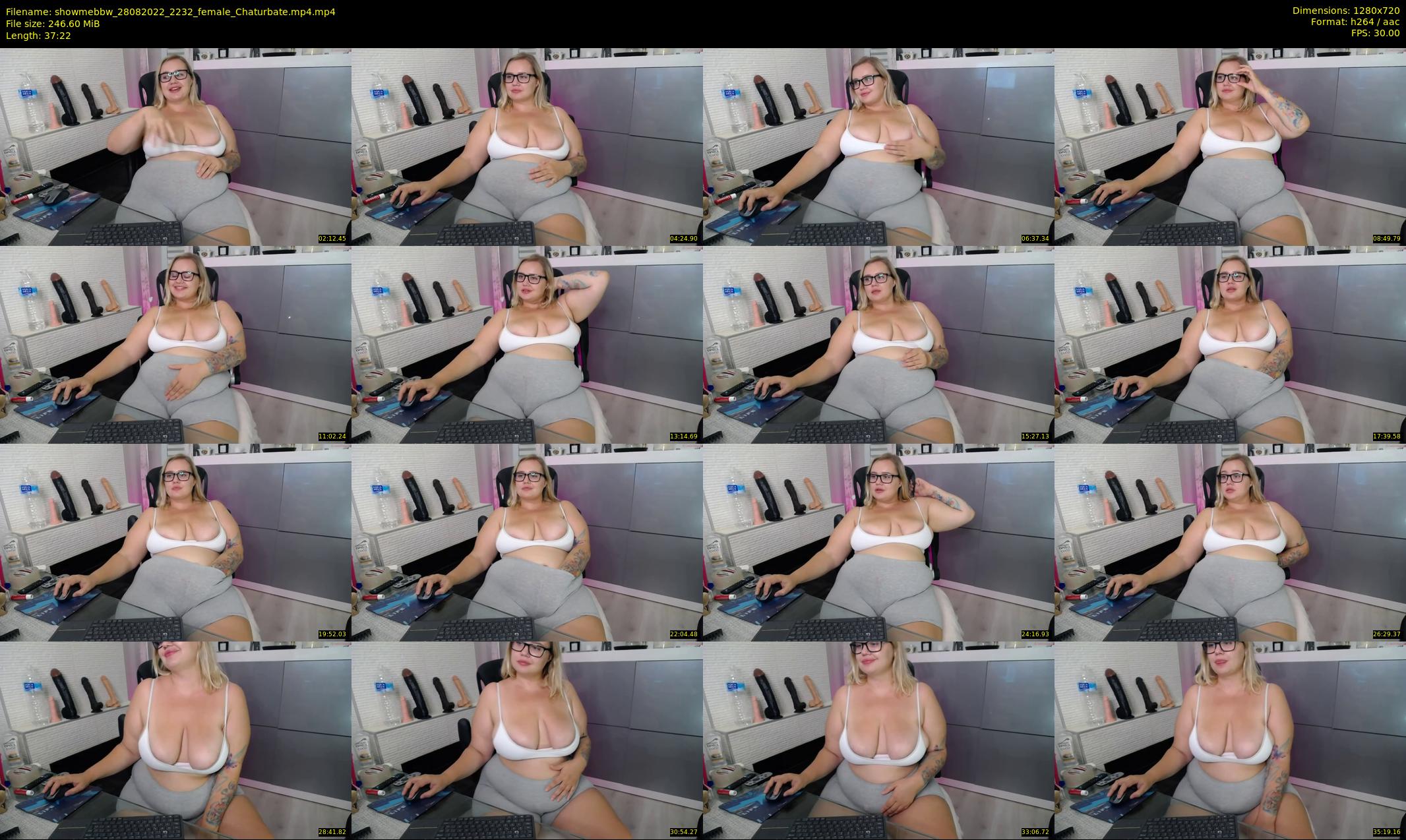 showmebbw — 38 minute Chaturbate female cam show recording, 720p, Aug 28, 2022