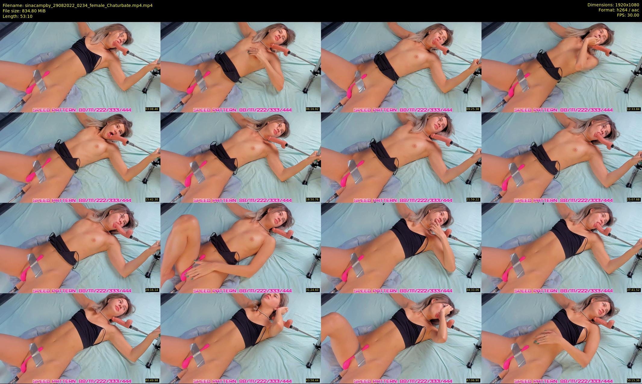 sinacampby — 54 minute Chaturbate couple cam show recording, 1080p, Aug 29, 2022
