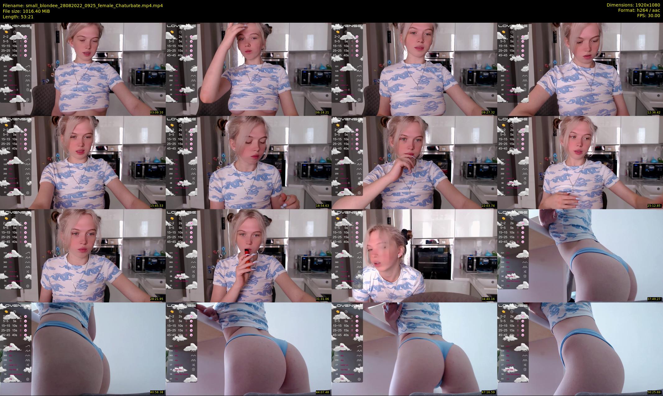 small_blondee — 54 minute Chaturbate female cam show recording, 1080p, Aug 28, 2022