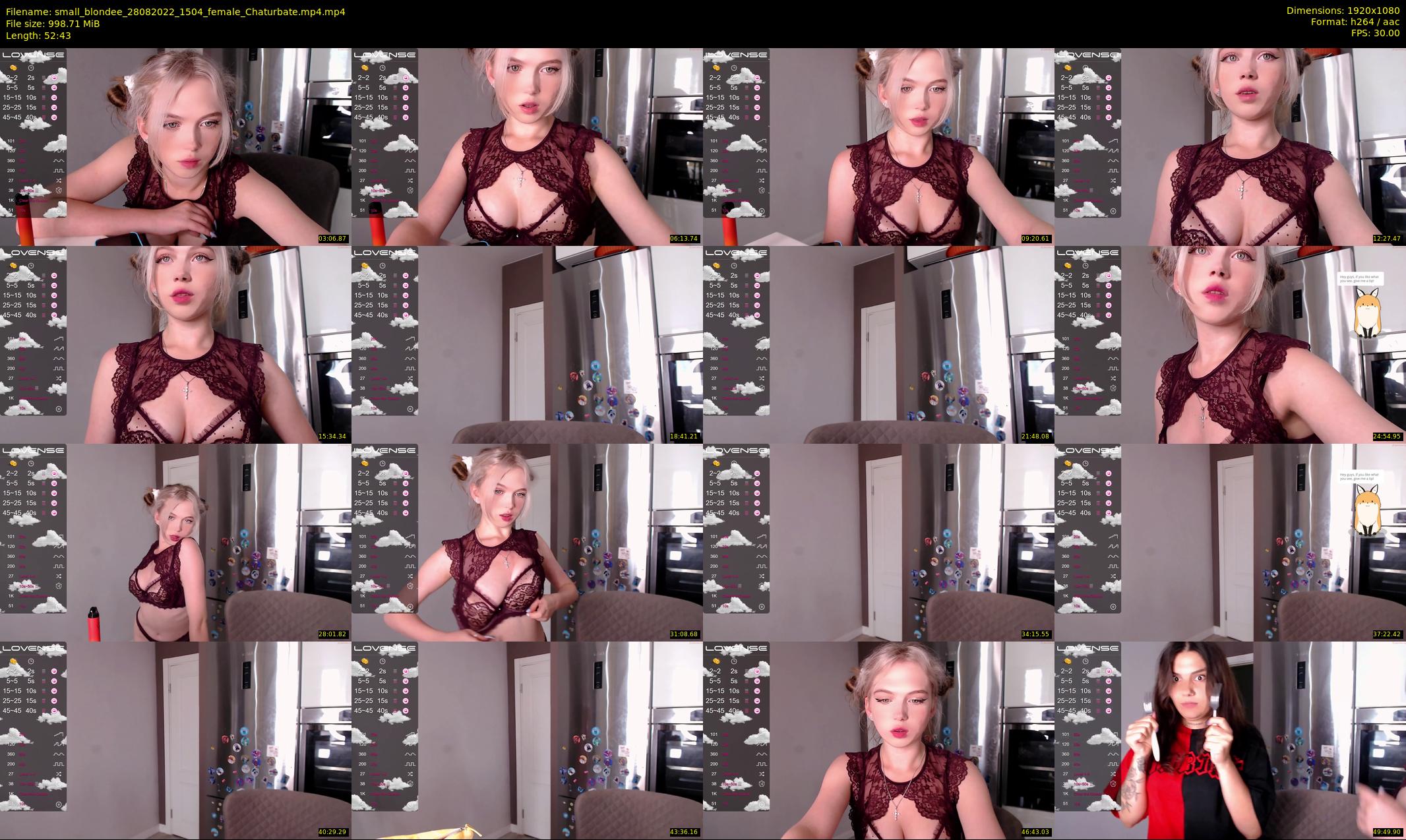 small_blondee — 53 minute Chaturbate female cam show recording, 1080p, Aug 28, 2022