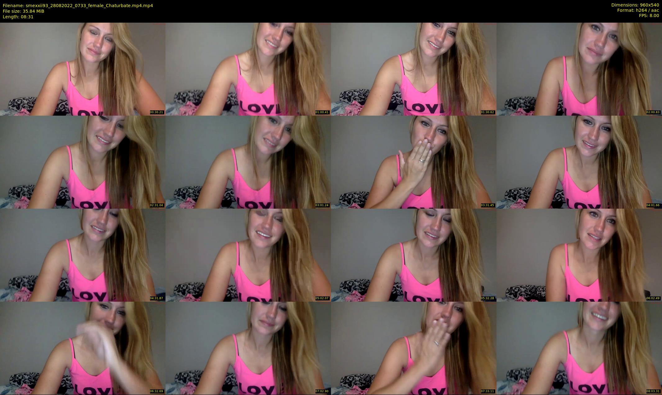 smexxii93 — 9 minute Chaturbate female cam show recording, 480p, Aug 28, 2022