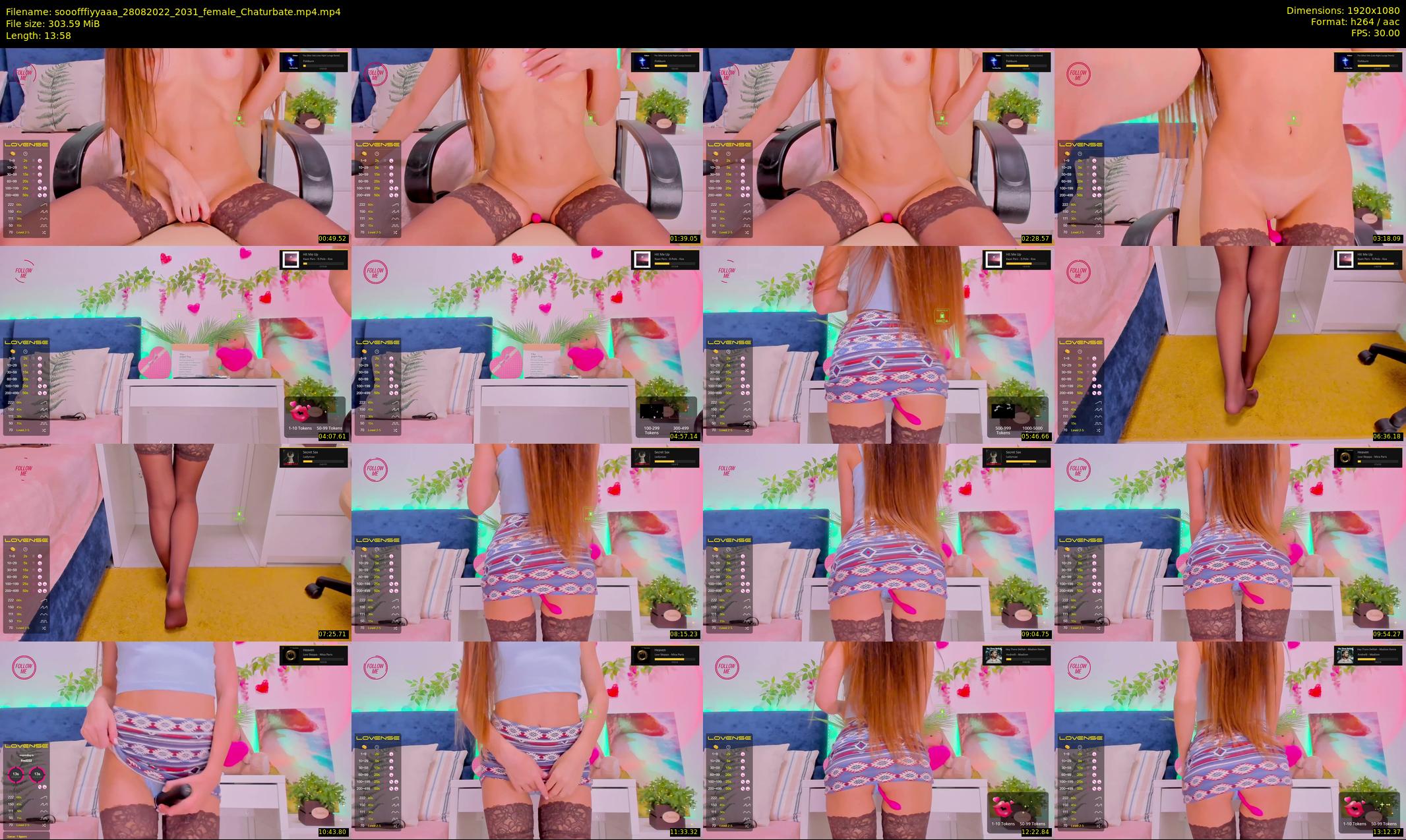 sooofffiyyaaa — 14 minute Chaturbate female cam show recording, 1080p, Aug 28, 2022