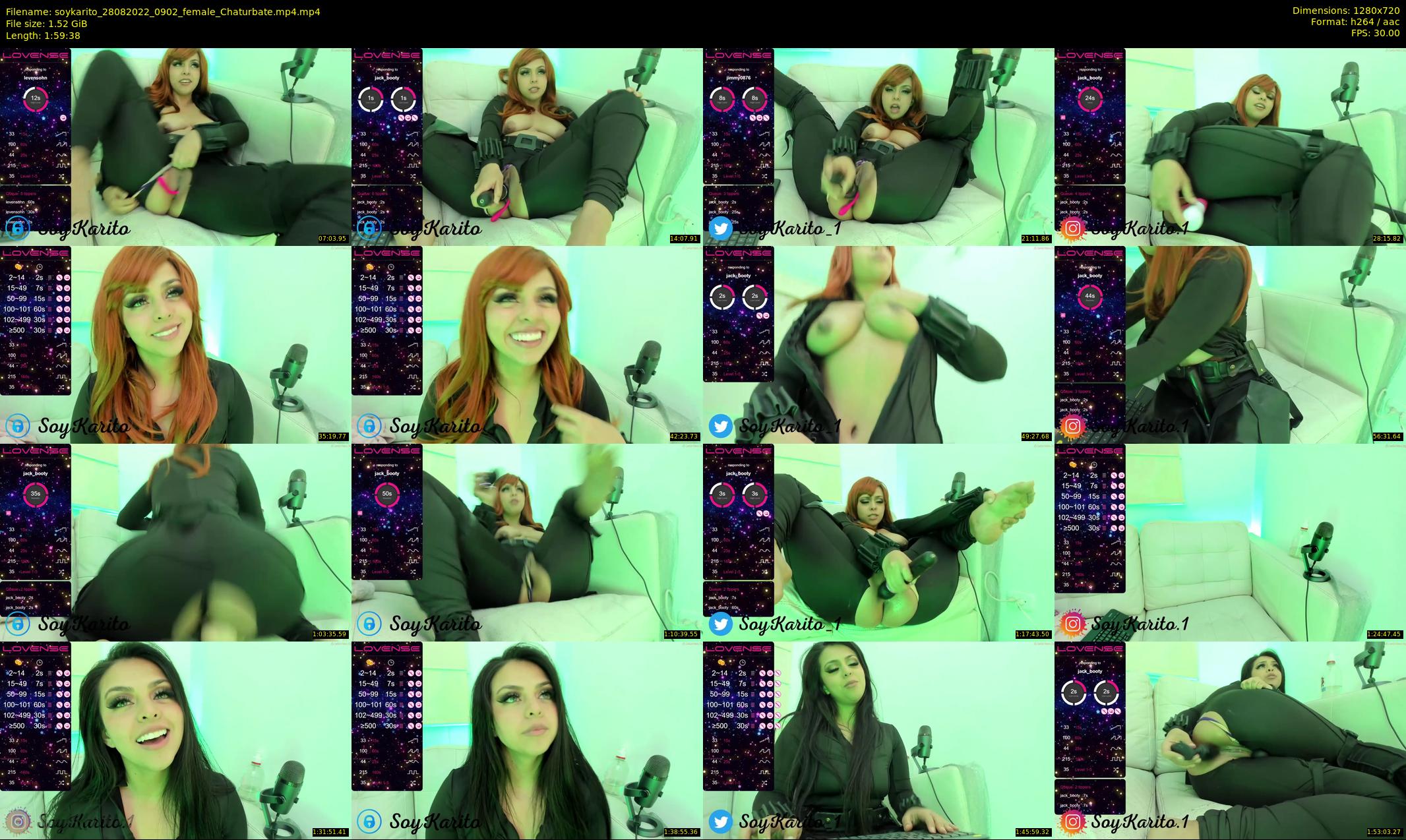 soykarito — 120 minute Chaturbate female cam show recording, 720p, Aug 28, 2022