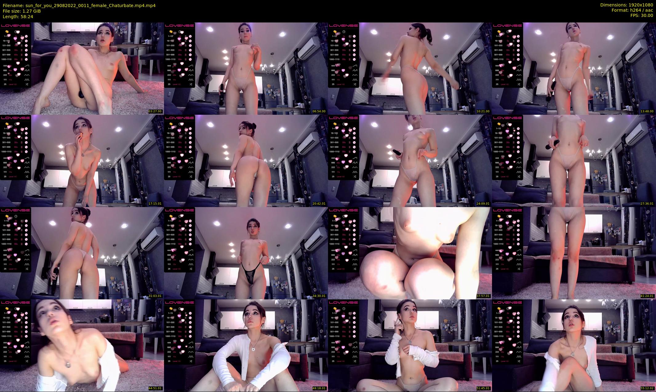 sun_for_you — 59 minute Chaturbate female cam show recording, 1080p, Aug 29, 2022