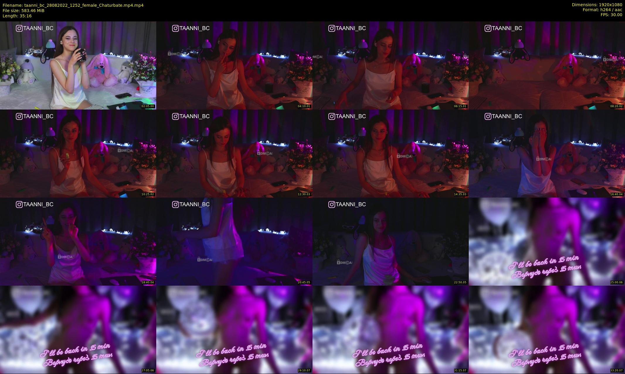 taanni_bc — 36 minute Chaturbate female cam show recording, 1080p, Aug 28, 2022