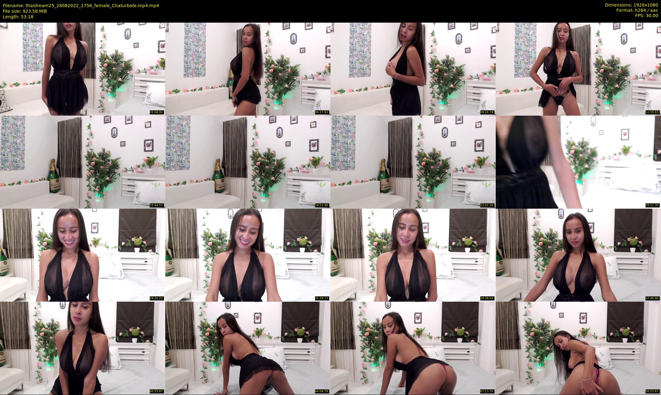 thaidream25 — 54 minute Chaturbate female cam show recording, 1080p, Aug 28, 2022