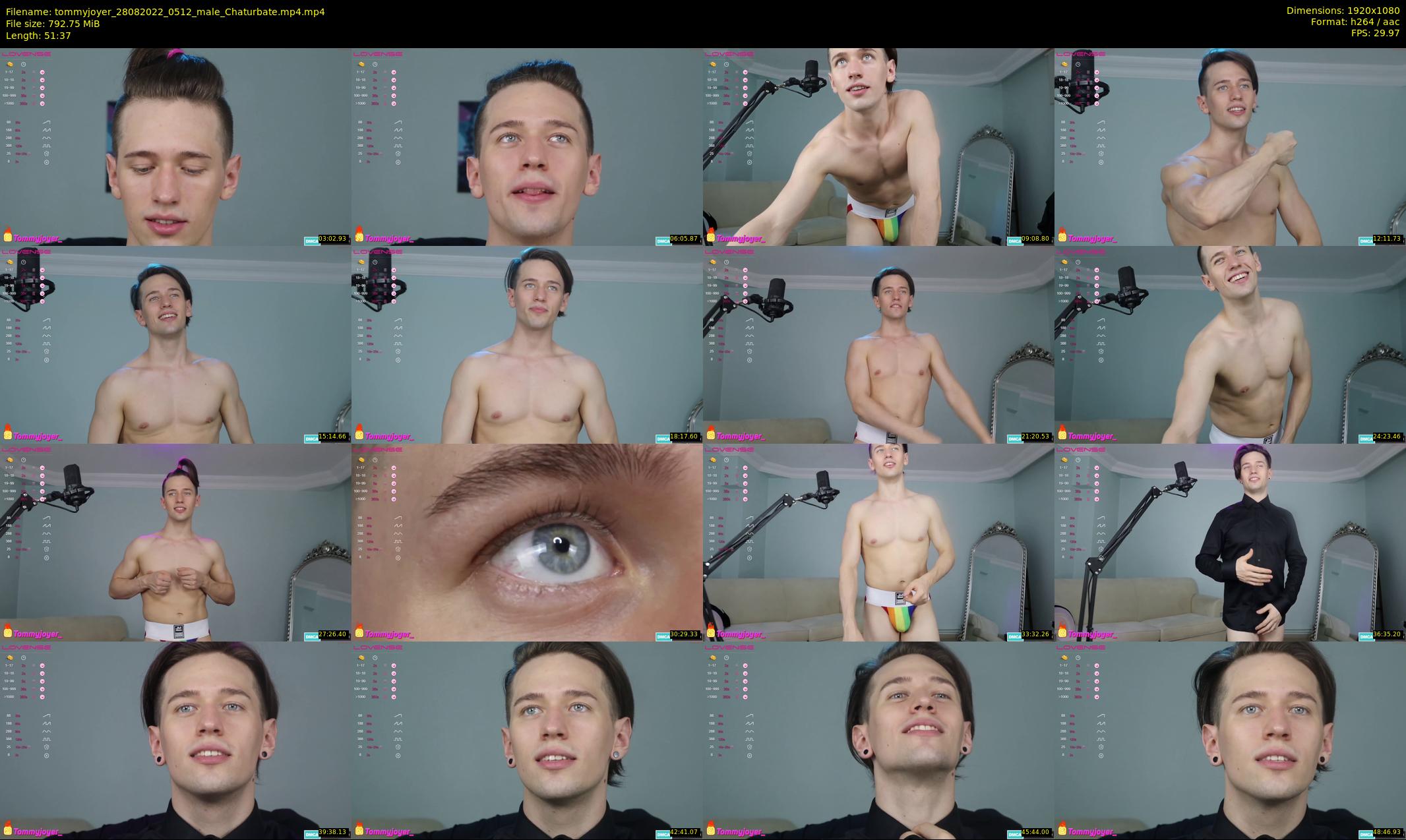tommyjoyer — 52 minute Chaturbate male cam show recording, 1080p, Aug 28, 2022