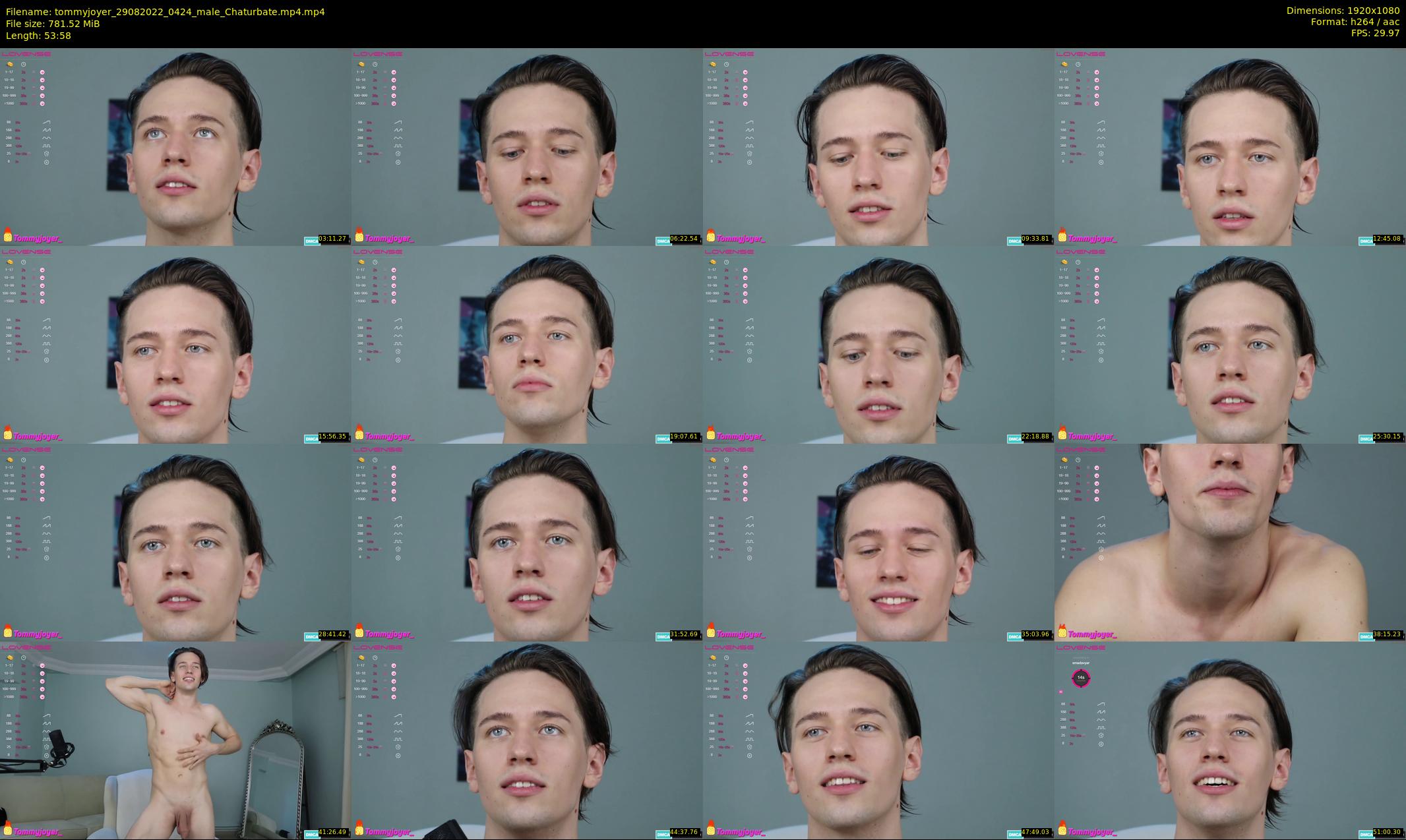 tommyjoyer — 54 minute Chaturbate male cam show recording, 1080p, Aug 29, 2022