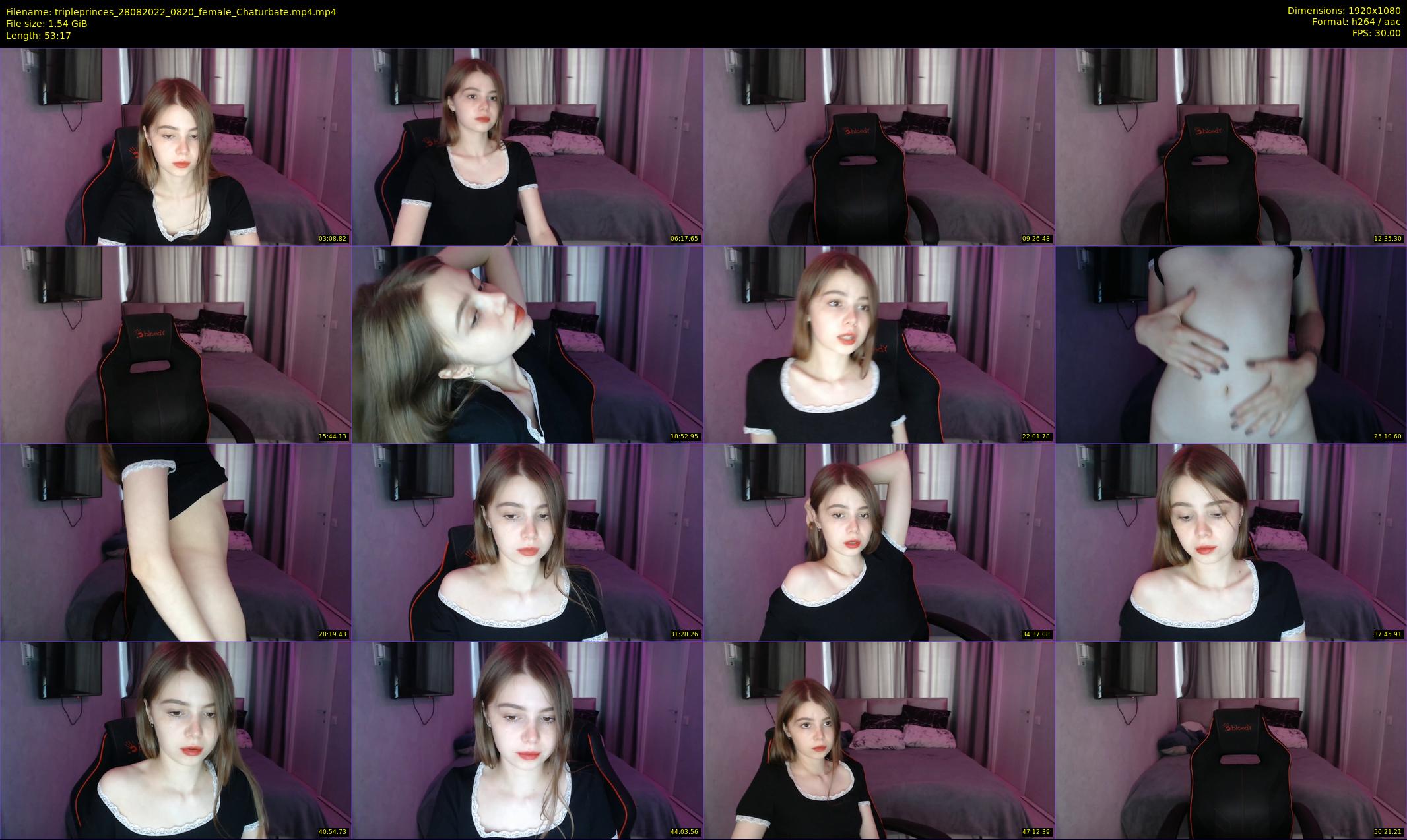 tripleprinces — 54 minute Chaturbate female cam show recording, 1080p, Aug 28, 2022