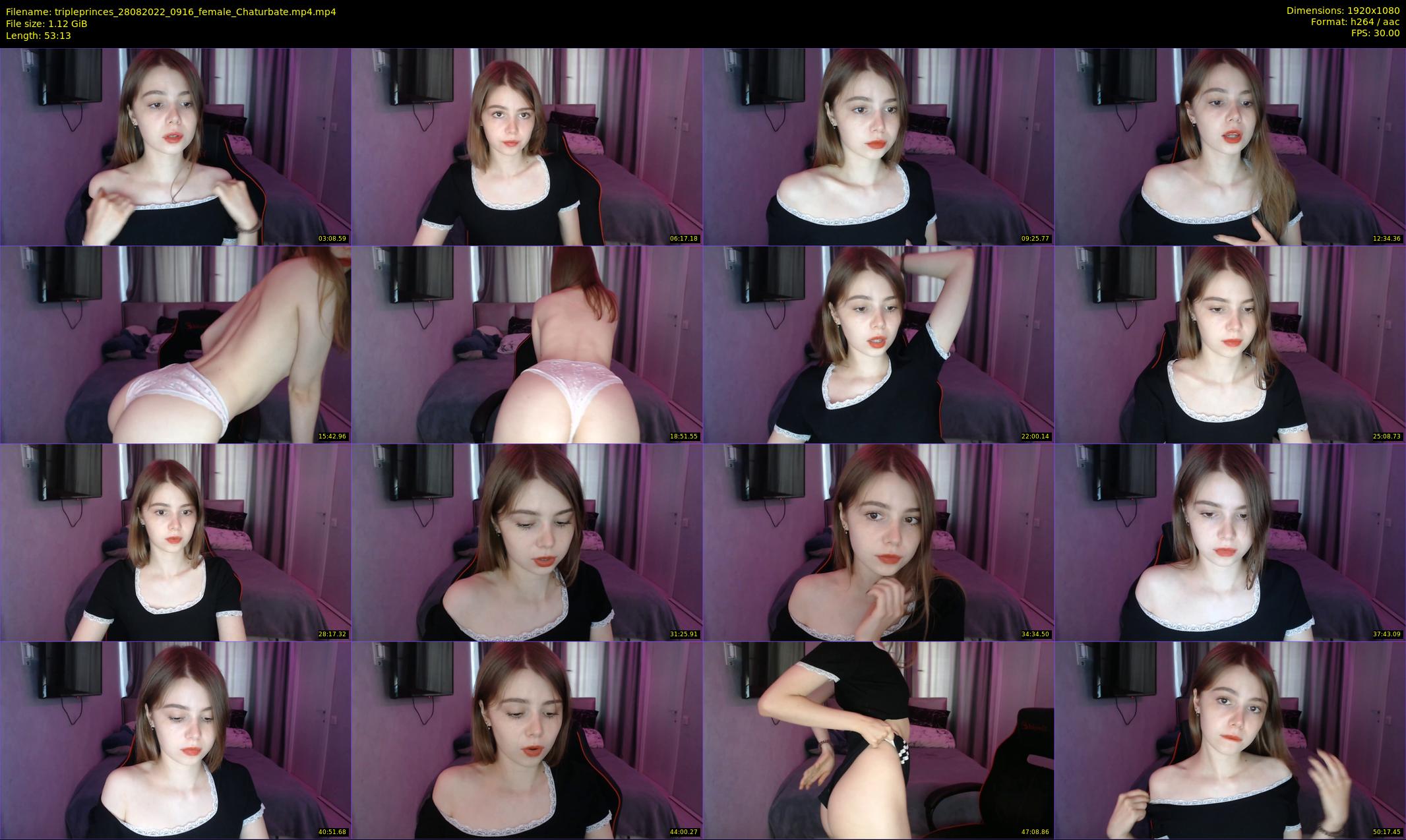 tripleprinces — 54 minute Chaturbate female cam show recording, 1080p, Aug 28, 2022