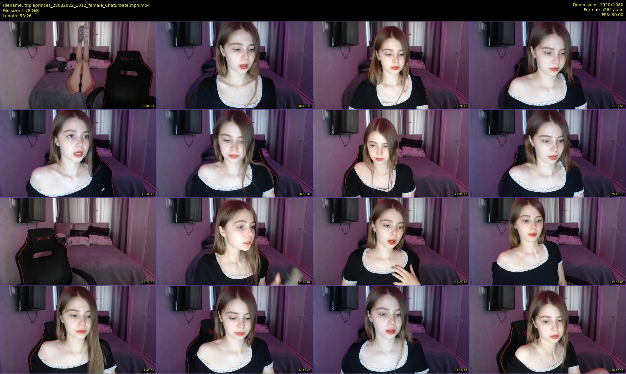 tripleprinces — 54 minute Chaturbate female cam show recording, 1080p, Aug 28, 2022