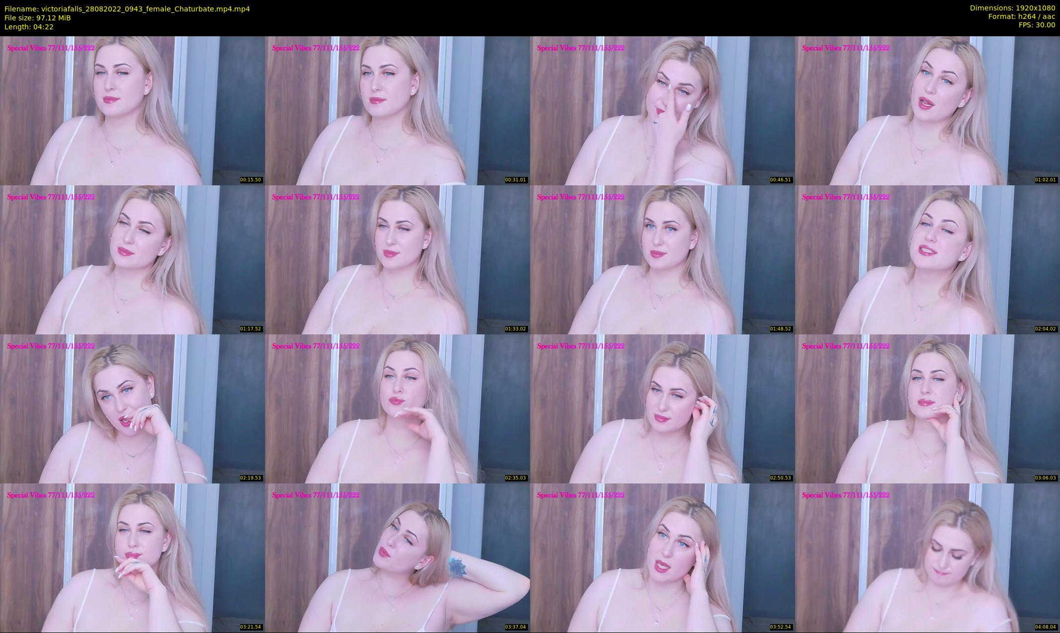 victoriafalls — 5 minute Chaturbate female cam show recording, 1080p, Aug 28, 2022