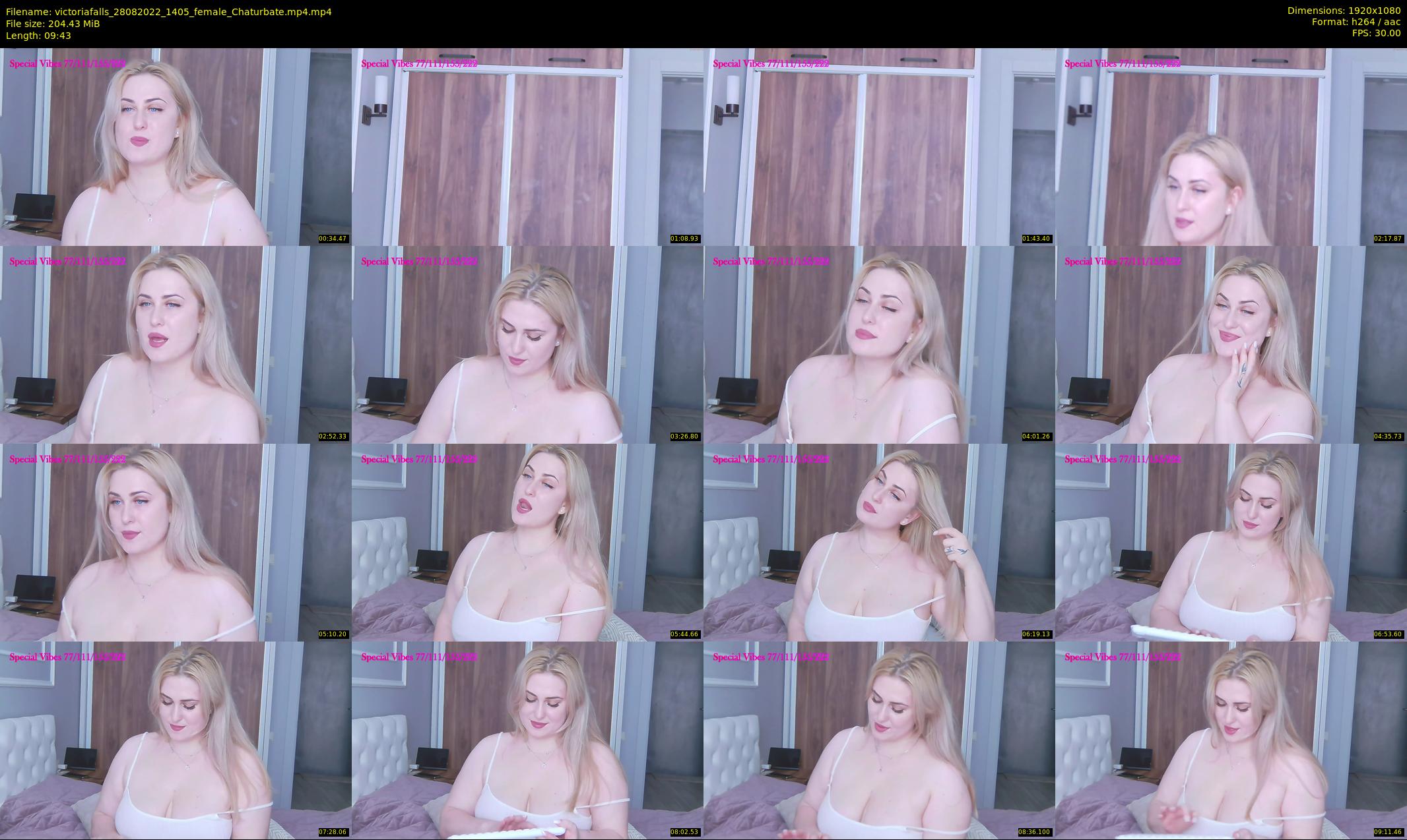 victoriafalls — 10 minute Chaturbate female cam show recording, 1080p, Aug 28, 2022