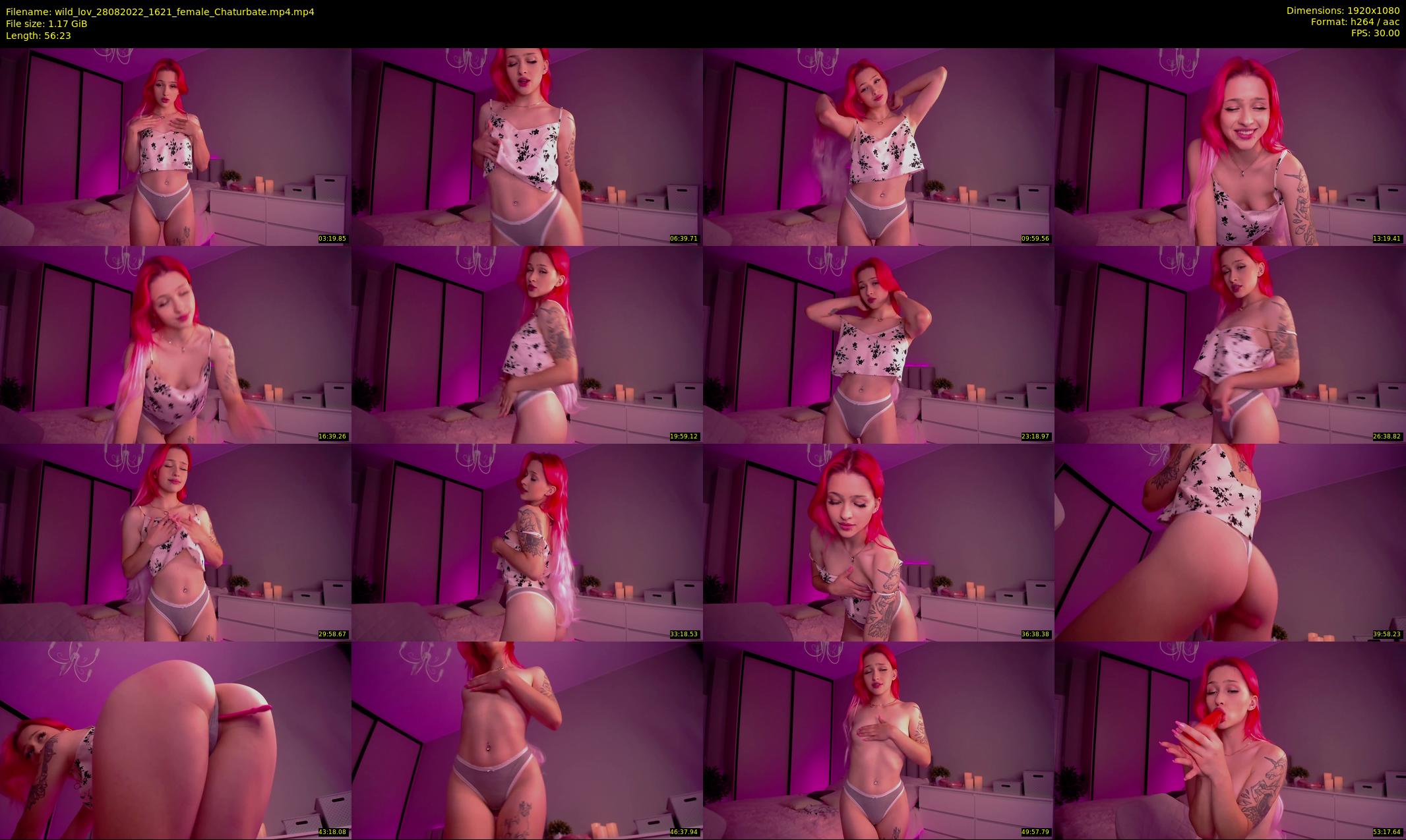 wild_lov — 57 minute Chaturbate female cam show recording, 1080p, Aug 28, 2022