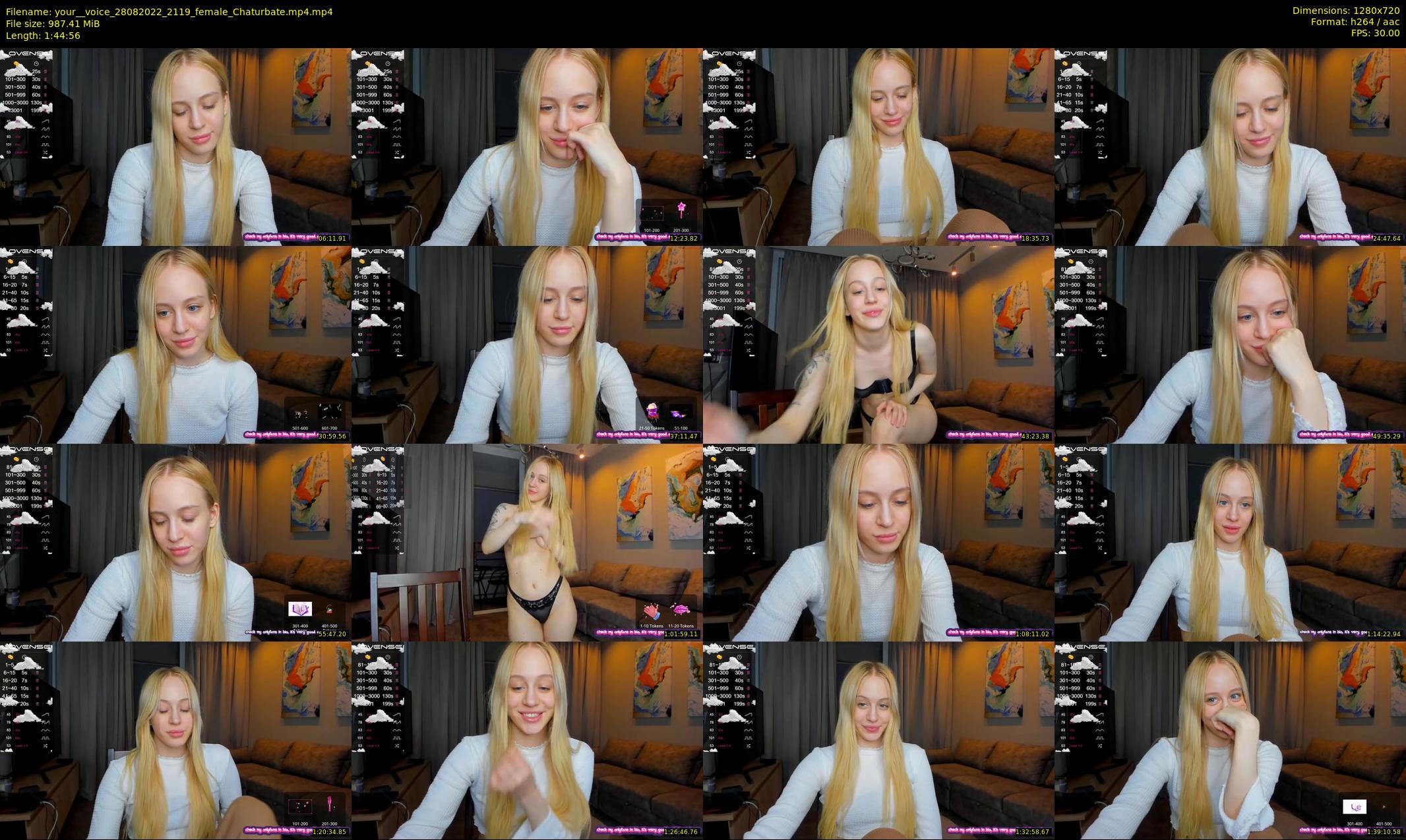 your__voice — 105 minute Chaturbate female cam show recording, 720p, Aug 28, 2022