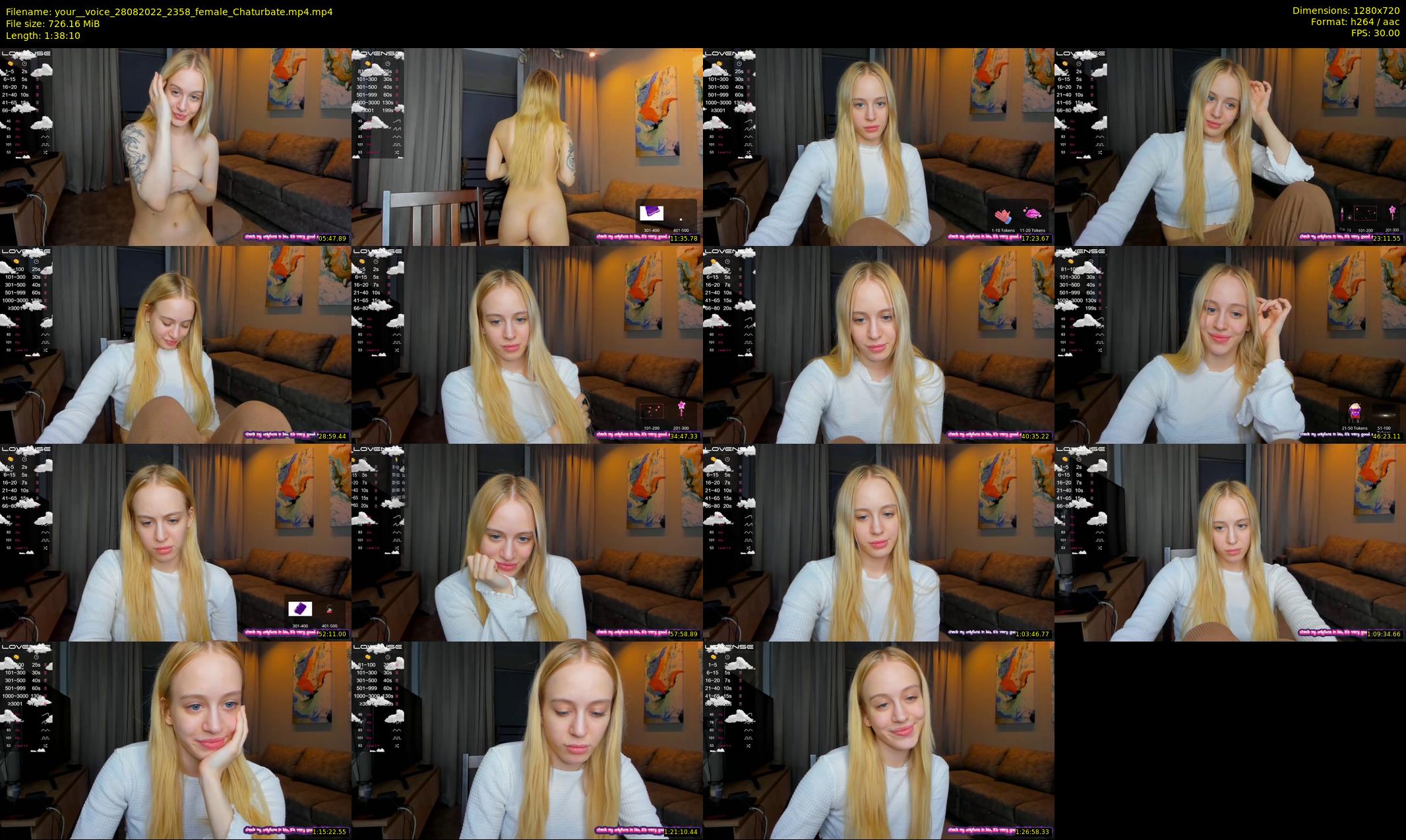 your__voice — 99 minute Chaturbate female cam show recording, 720p, Aug 28, 2022