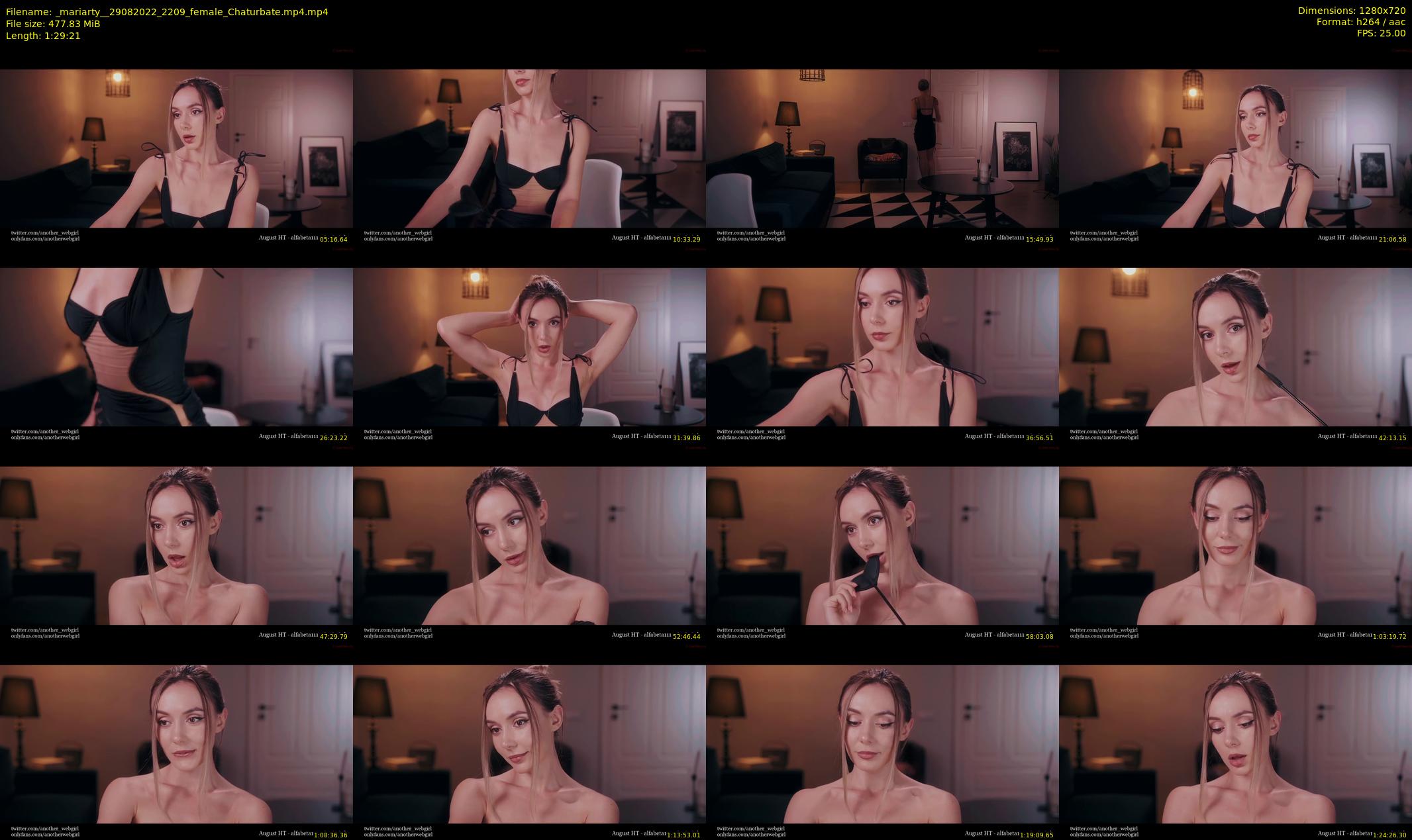 _mariarty_ — 90 minute Chaturbate female cam show recording, 720p, Aug 29, 2022