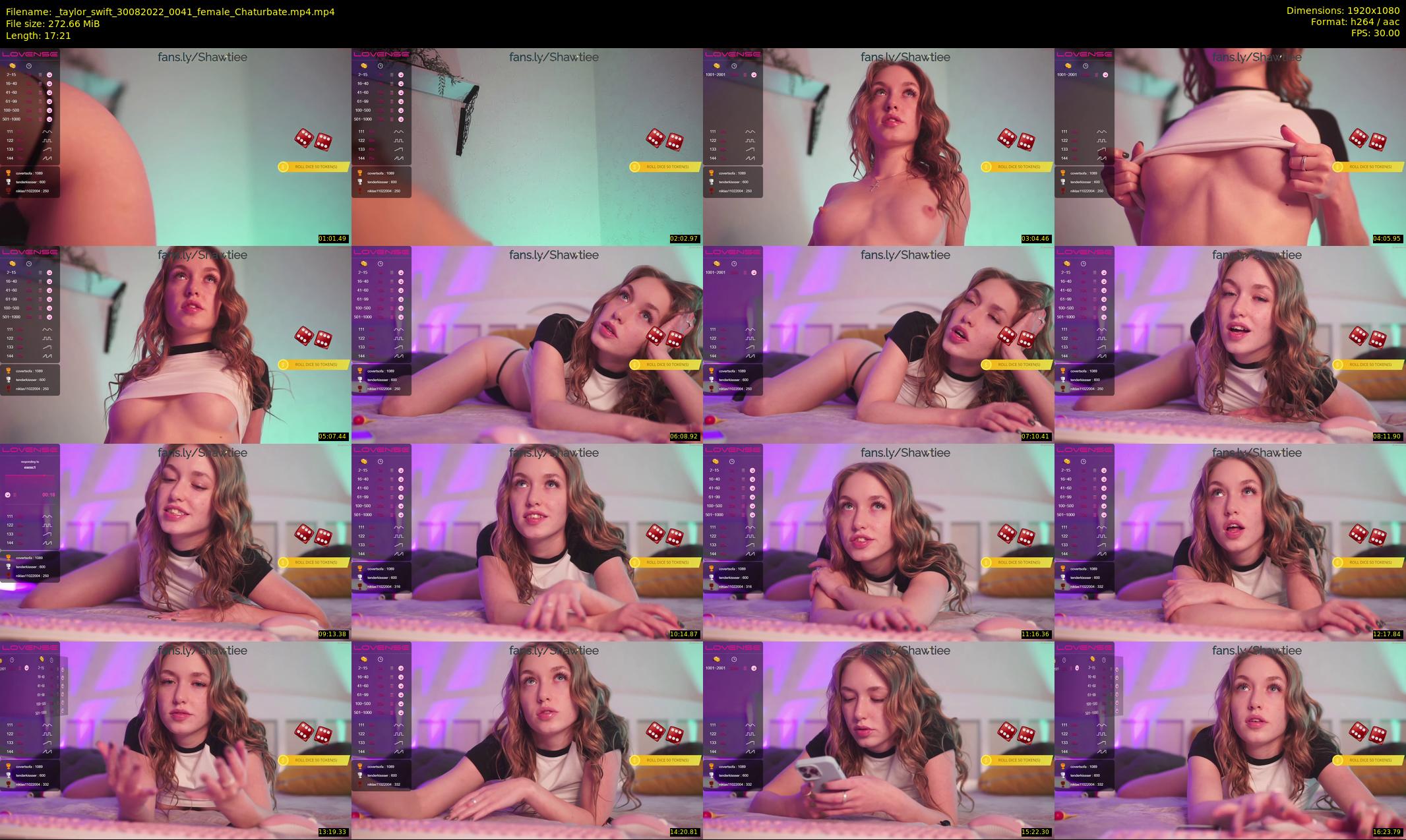 _taylor_swift — 18 minute Chaturbate female cam show recording, 1080p, Aug 30, 2022