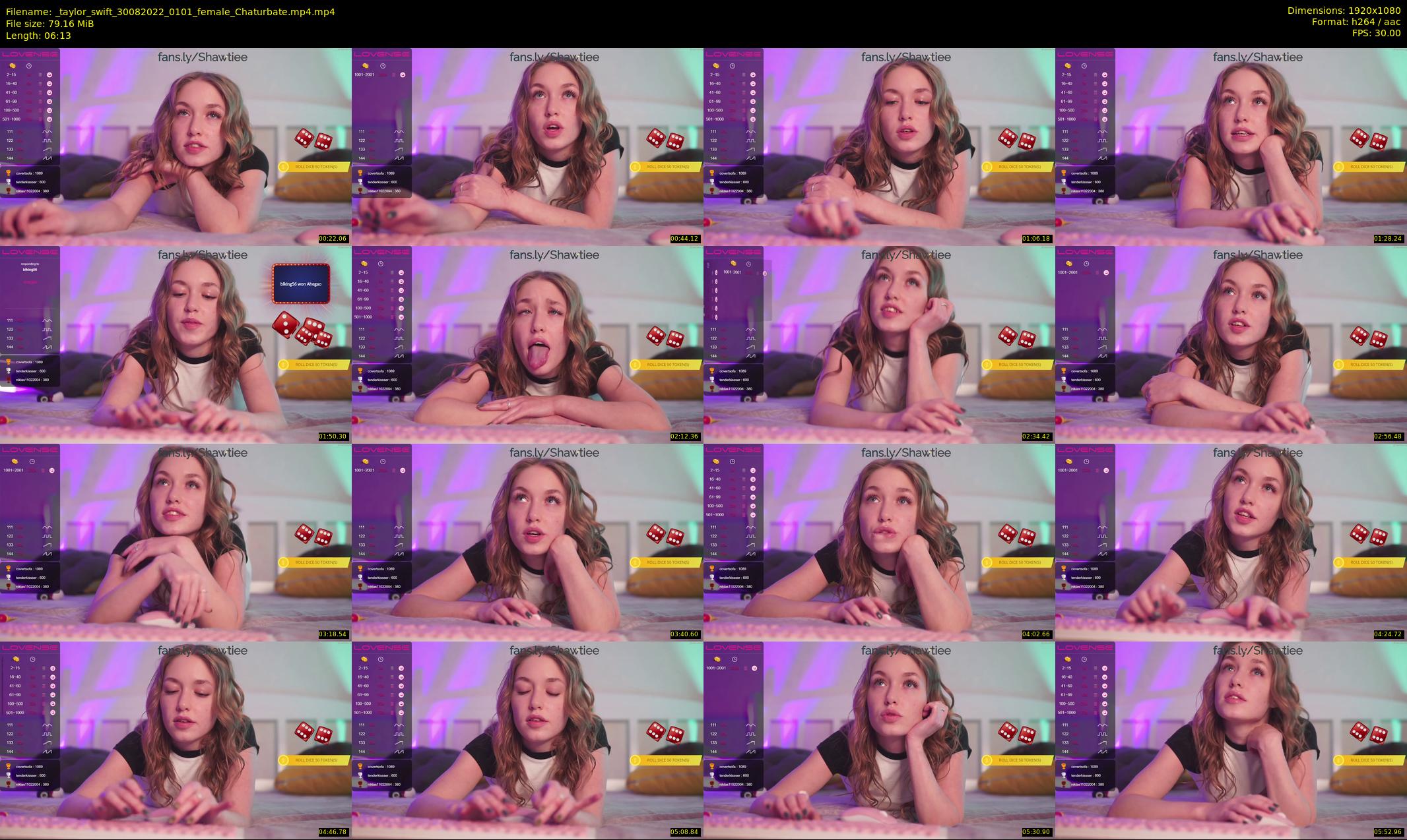 _taylor_swift — 7 minute Chaturbate female cam show recording, 1080p, Aug 30, 2022