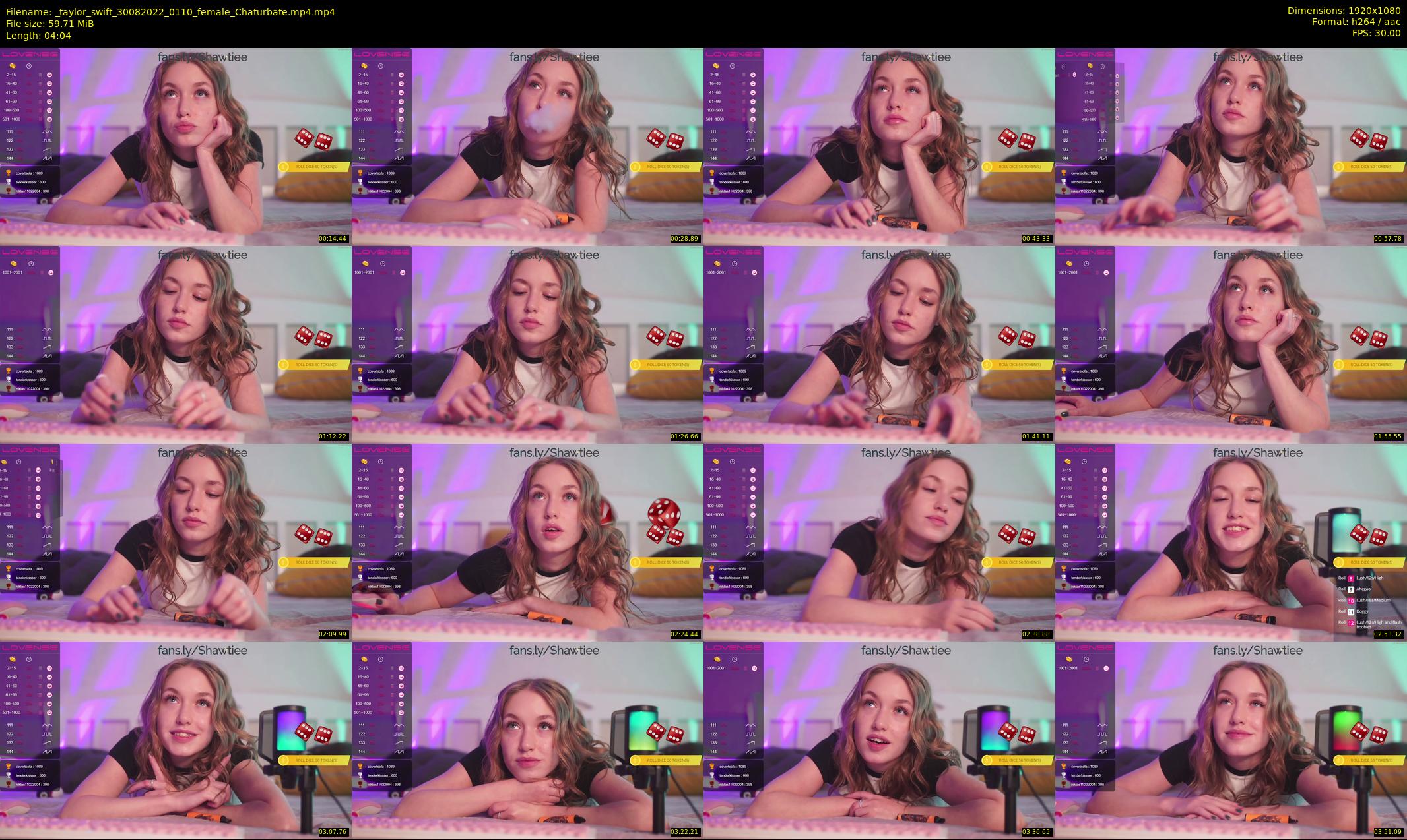 _taylor_swift — 5 minute Chaturbate female cam show recording, 1080p, Aug 30, 2022