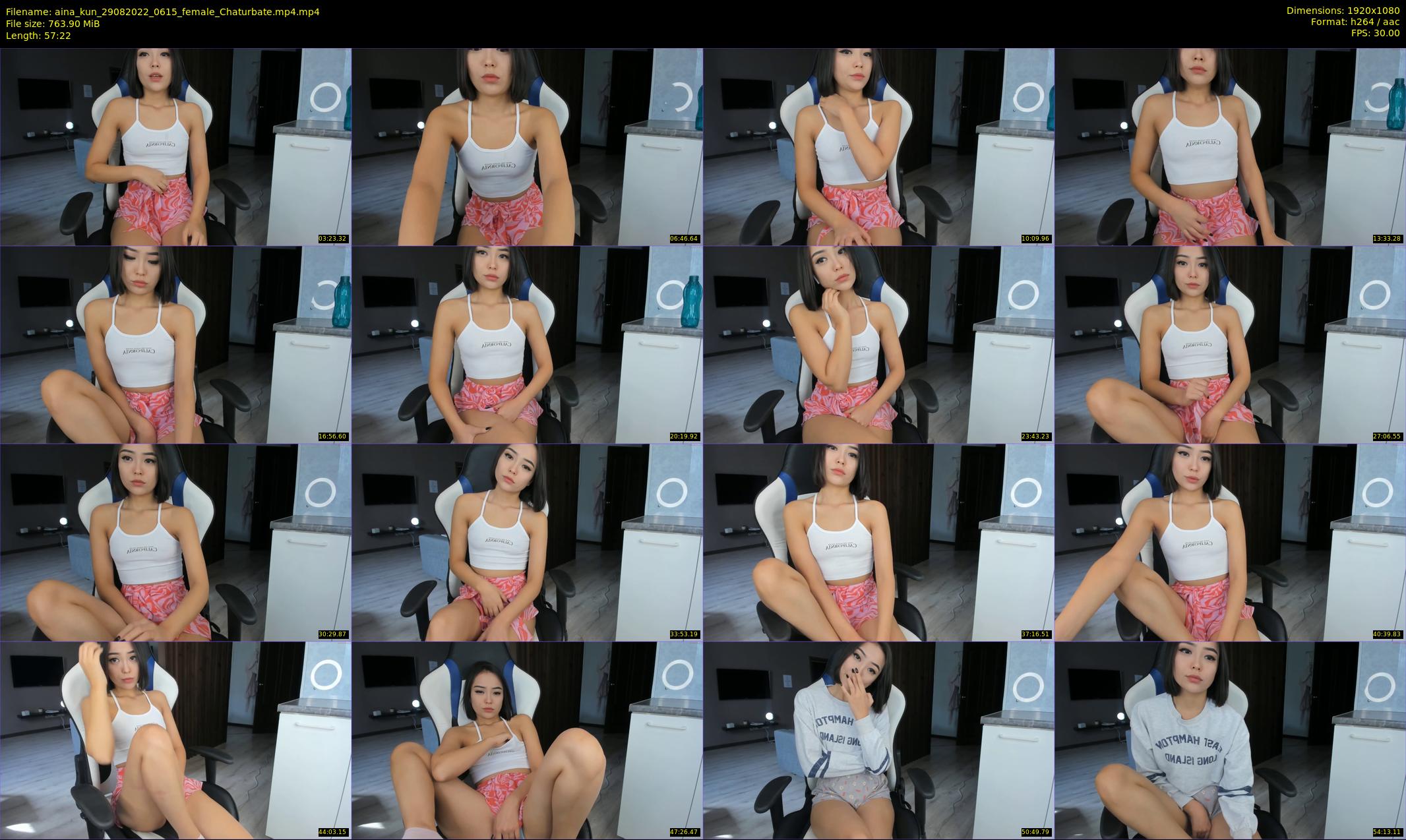 aina_kun — 58 minute Chaturbate female cam show recording, 1080p, Aug 29, 2022