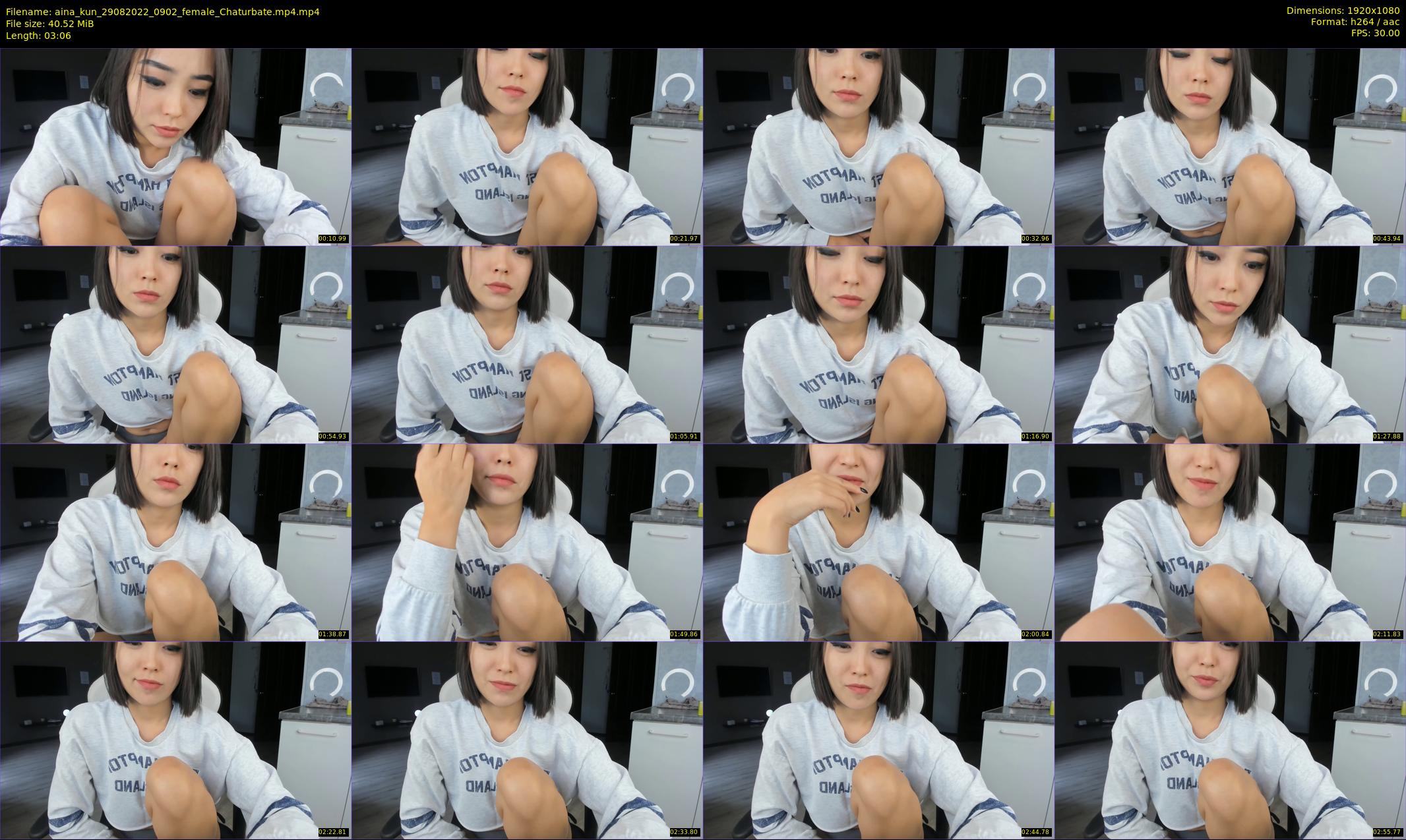 aina_kun — 4 minute Chaturbate female cam show recording, 1080p, Aug 29, 2022