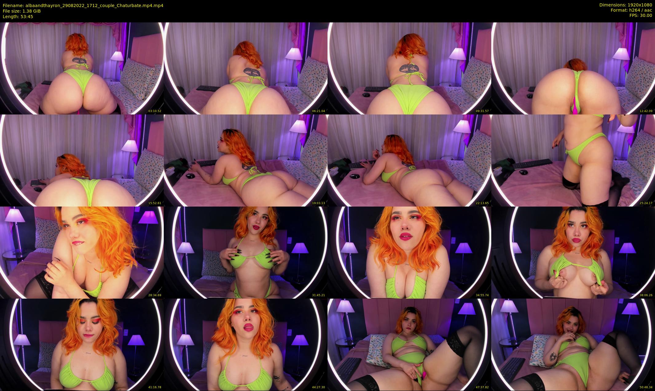 albaandthayron — 54 minute Chaturbate couple cam show recording, 1080p, Aug 29, 2022