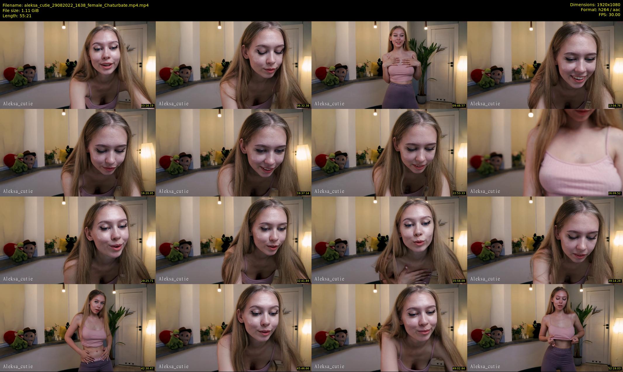 aleksa_cutie — 56 minute Chaturbate female cam show recording, 1080p, Aug 29, 2022