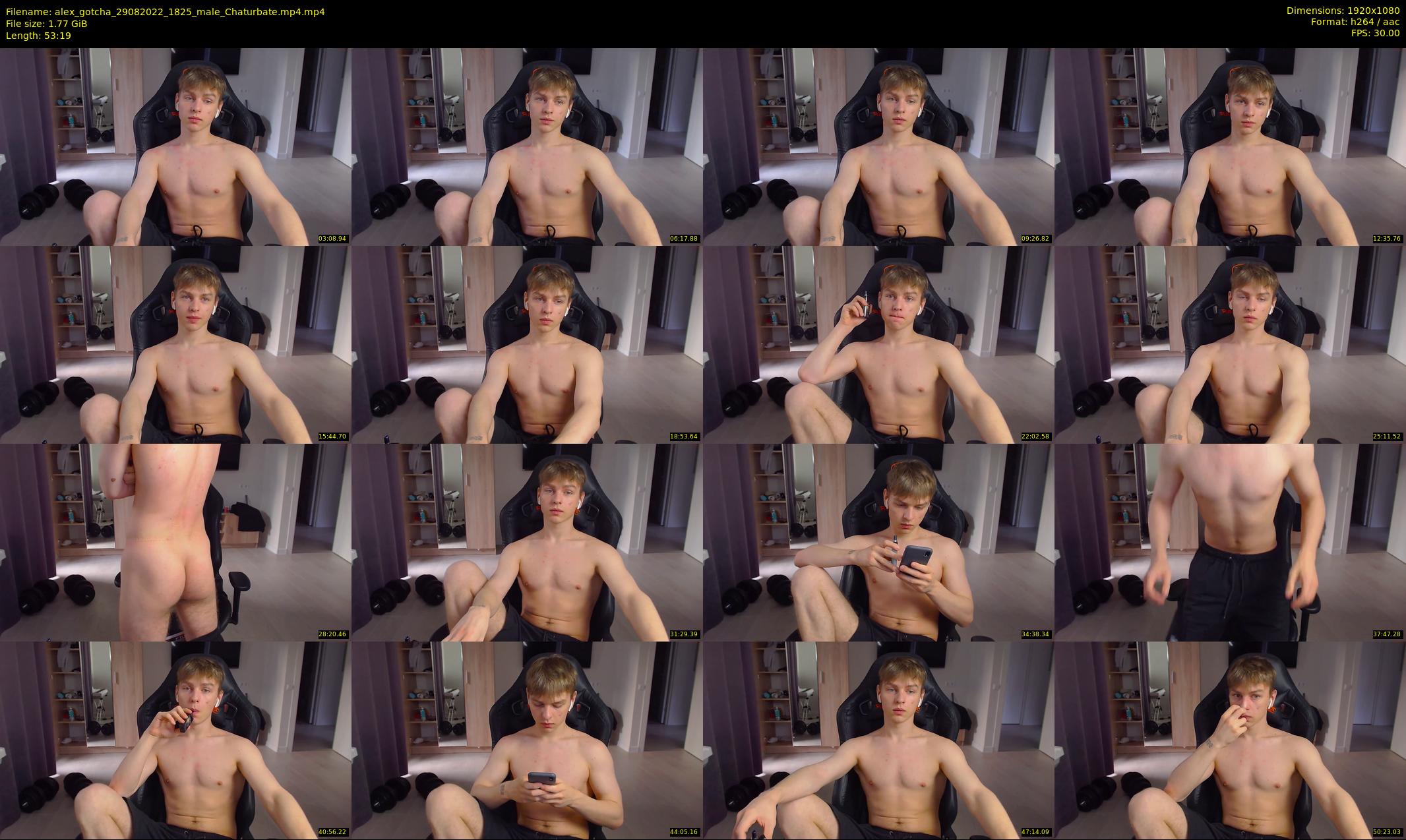 alex_gotcha — 54 minute Chaturbate male cam show recording, 1080p, Aug 29, 2022