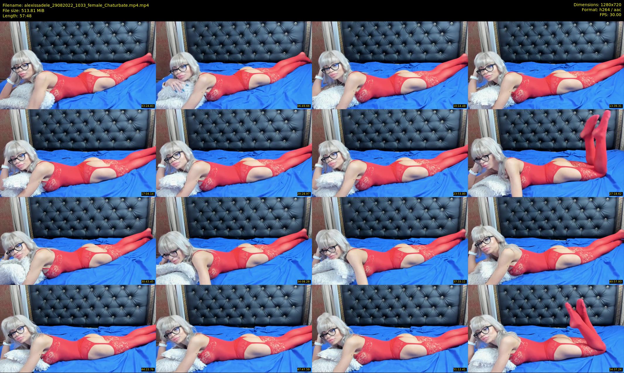 alexissadele — 58 minute Chaturbate female cam show recording, 720p, Aug 29, 2022
