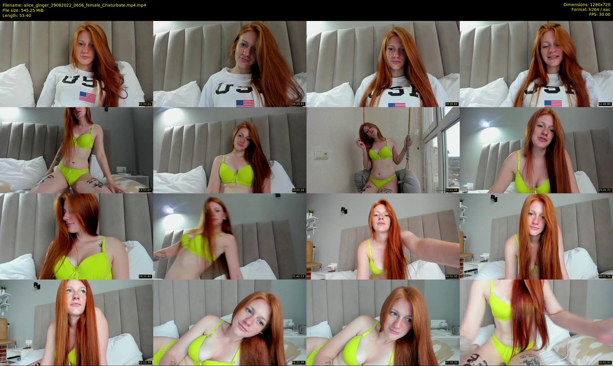 alice_ginger — 54 minute Chaturbate female cam show recording, 720p, Aug 29, 2022