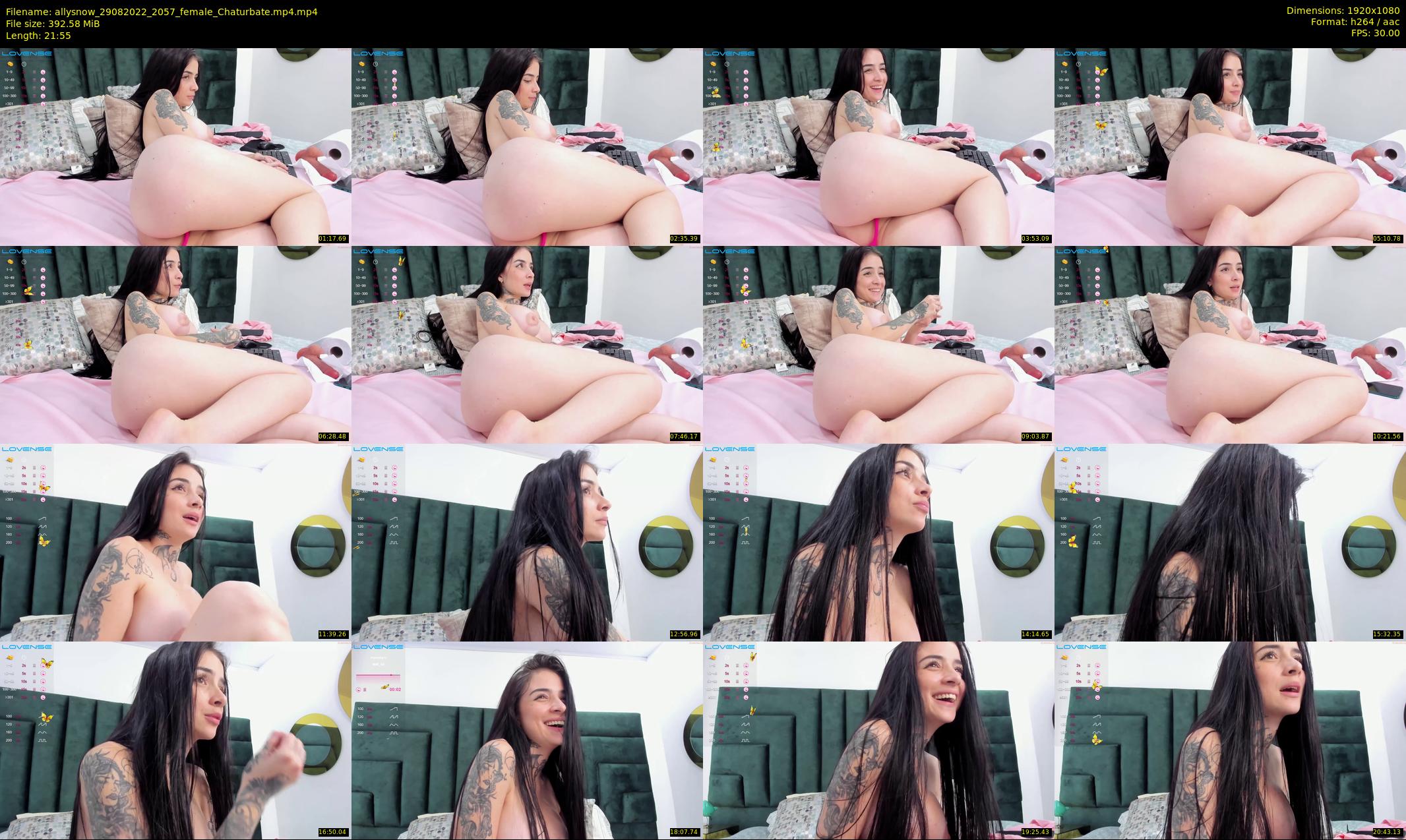 allysnow — 22 minute Chaturbate female cam show recording, 1080p, Aug 29, 2022