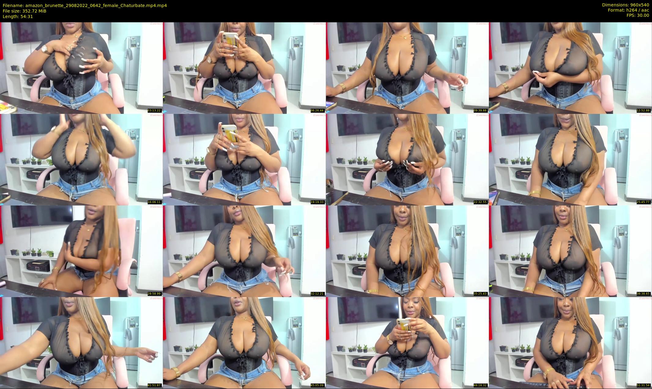 amazon_brunette — 55 minute Chaturbate female cam show recording, 480p, Aug 29, 2022