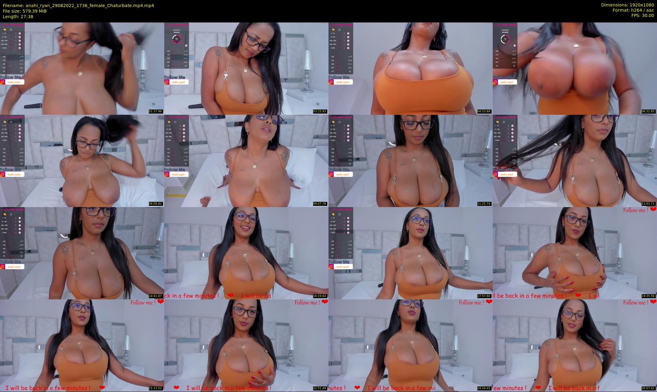 anahi_ryan — 28 minute Chaturbate female cam show recording, 1080p, Aug 29, 2022