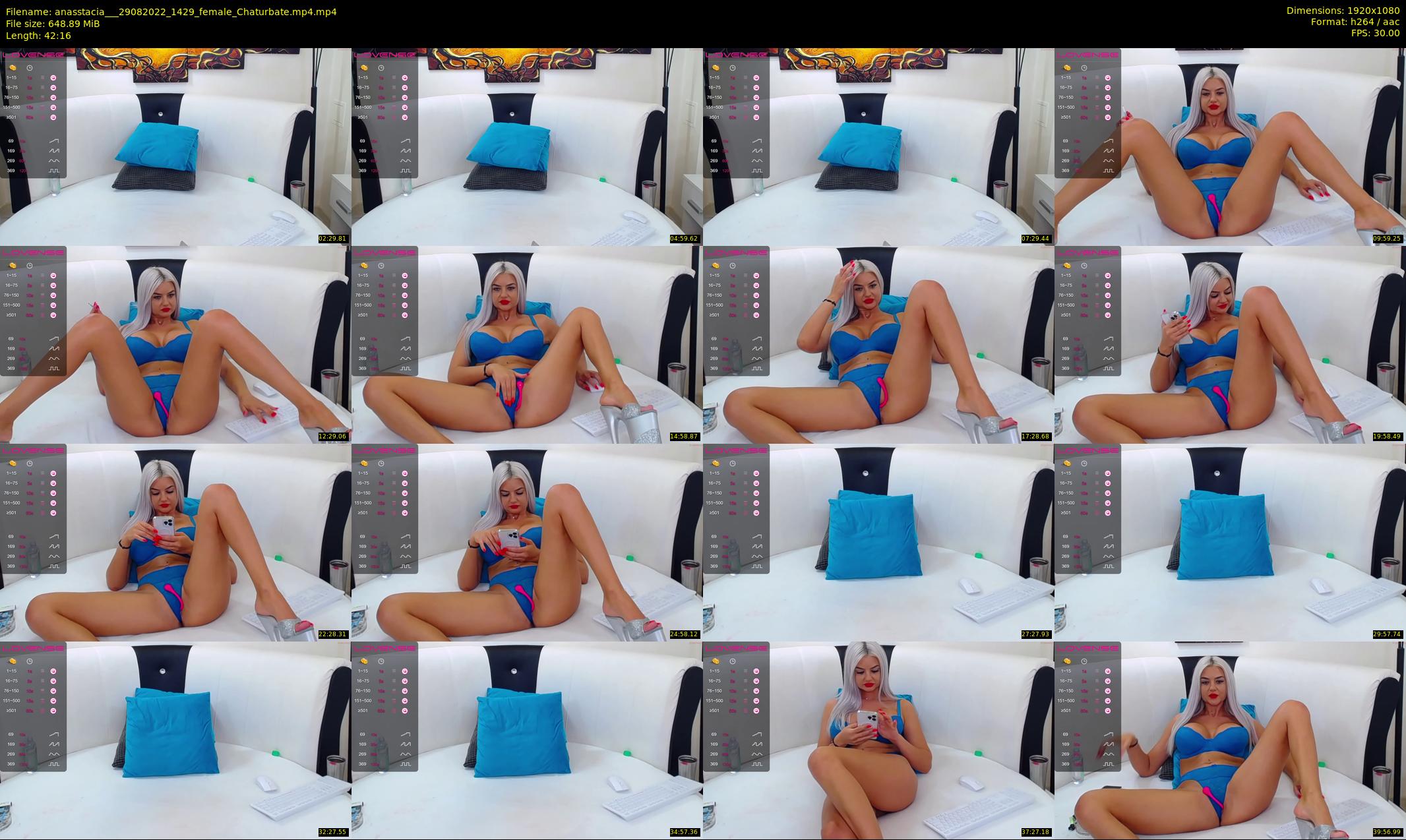 anasstacia__ — 43 minute Chaturbate female cam show recording, 1080p, Aug 29, 2022
