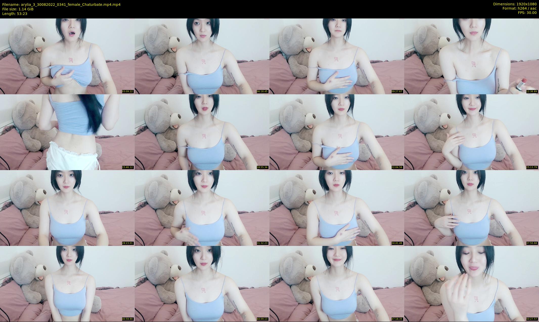 arylia_3 — 54 minute Chaturbate female cam show recording, 1080p, Aug 30, 2022