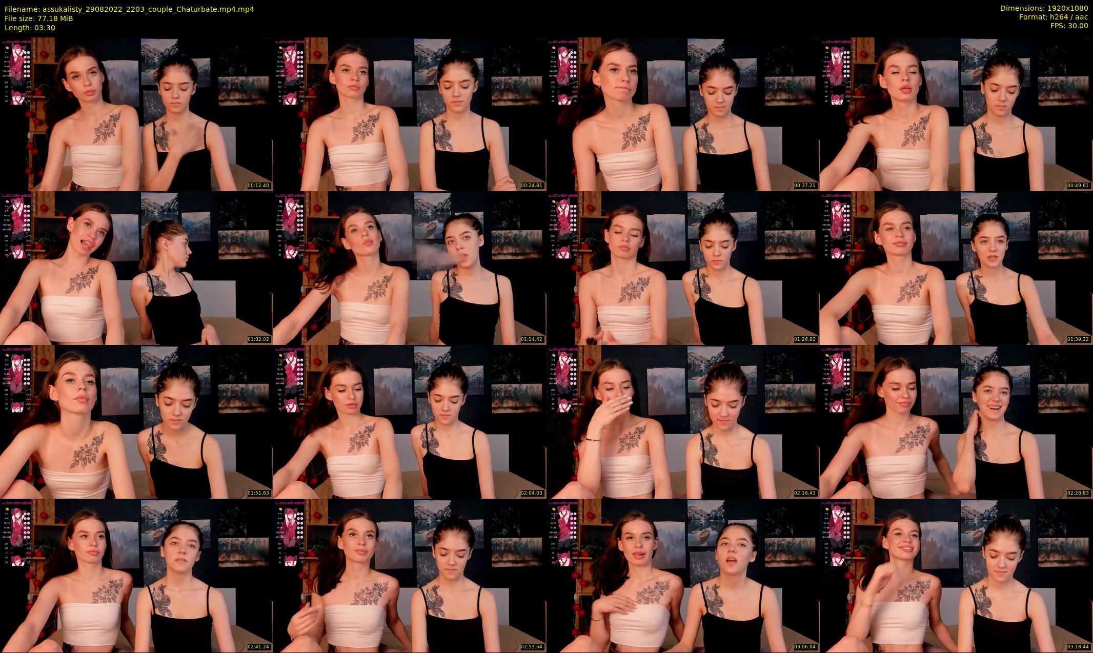 assukalisty — 4 minute Chaturbate couple cam show recording, 1080p, Aug 29, 2022