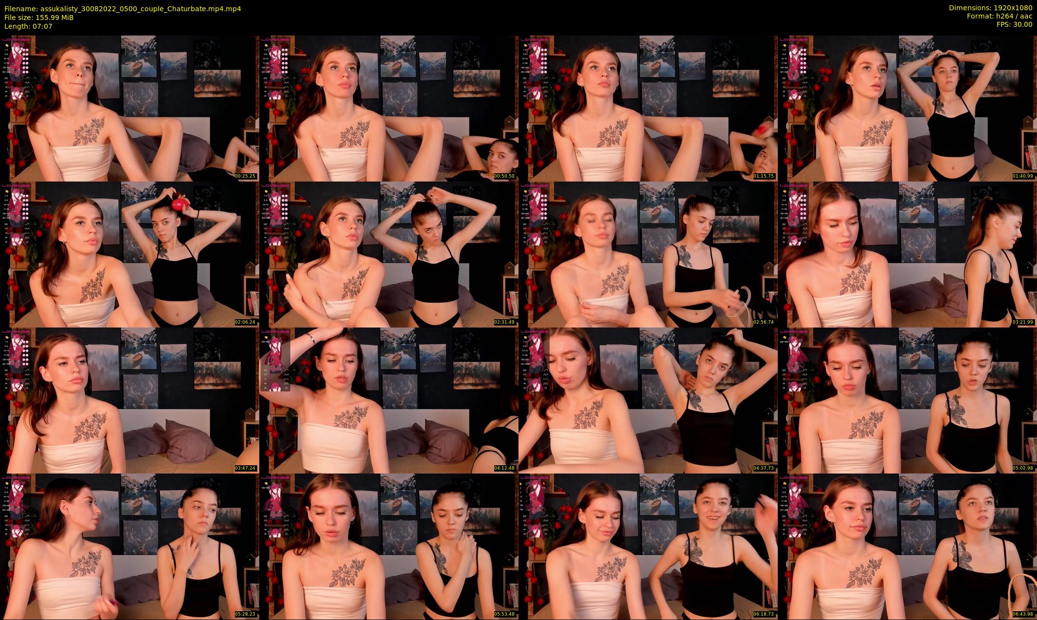 assukalisty — 8 minute Chaturbate couple cam show recording, 1080p, Aug 30, 2022