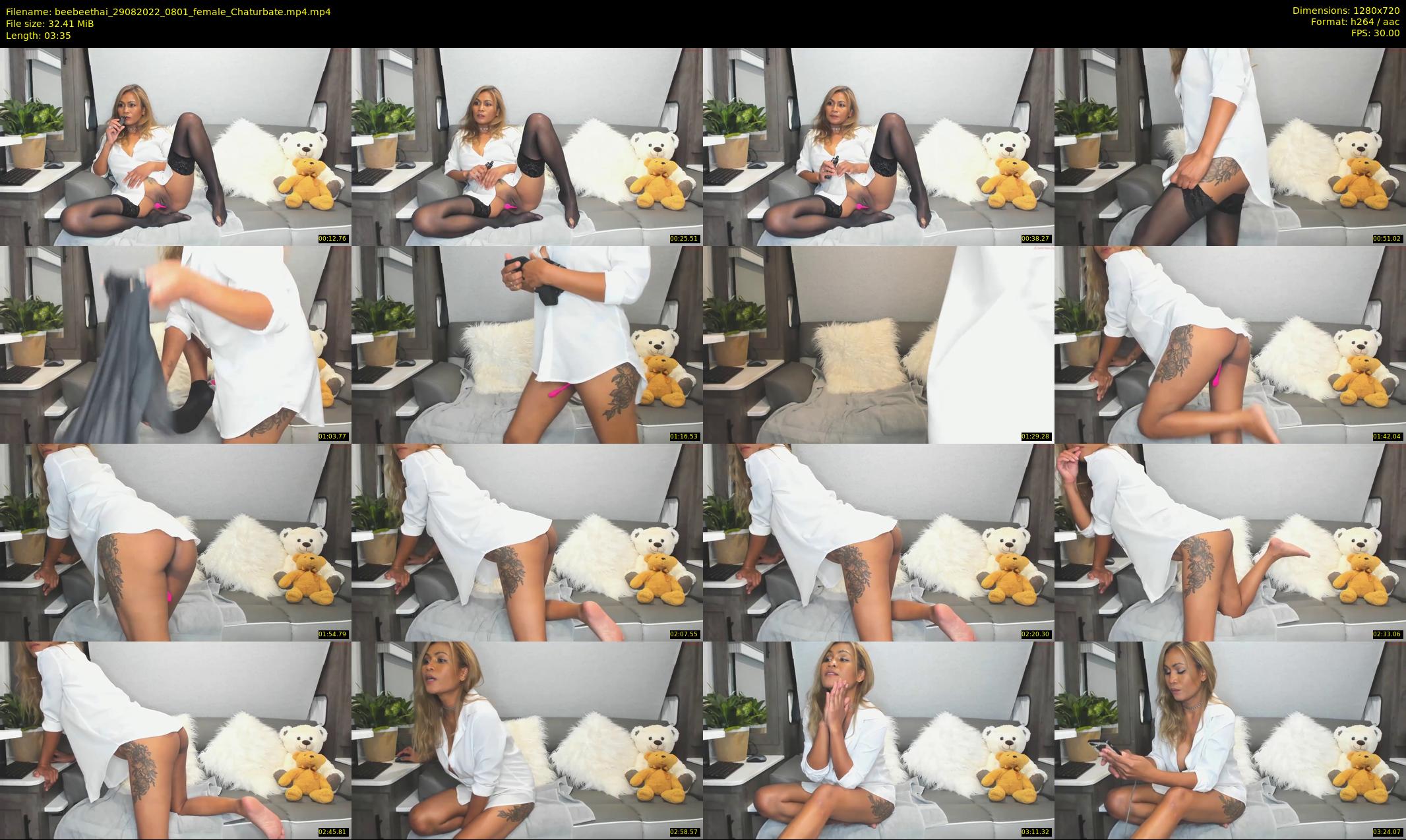 beebeethai — 4 minute Chaturbate female cam show recording, 720p, Aug 29, 2022
