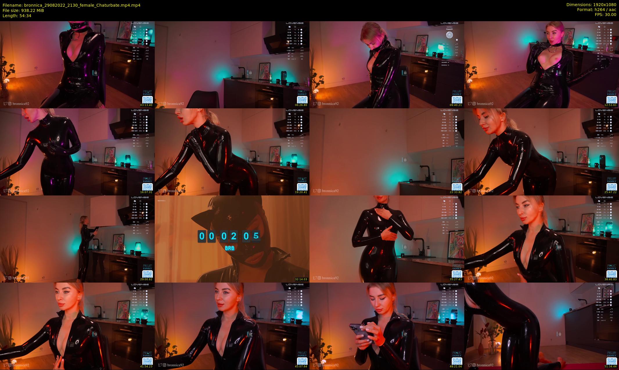 bronnica — 55 minute Chaturbate female cam show recording, 1080p, Aug 29, 2022