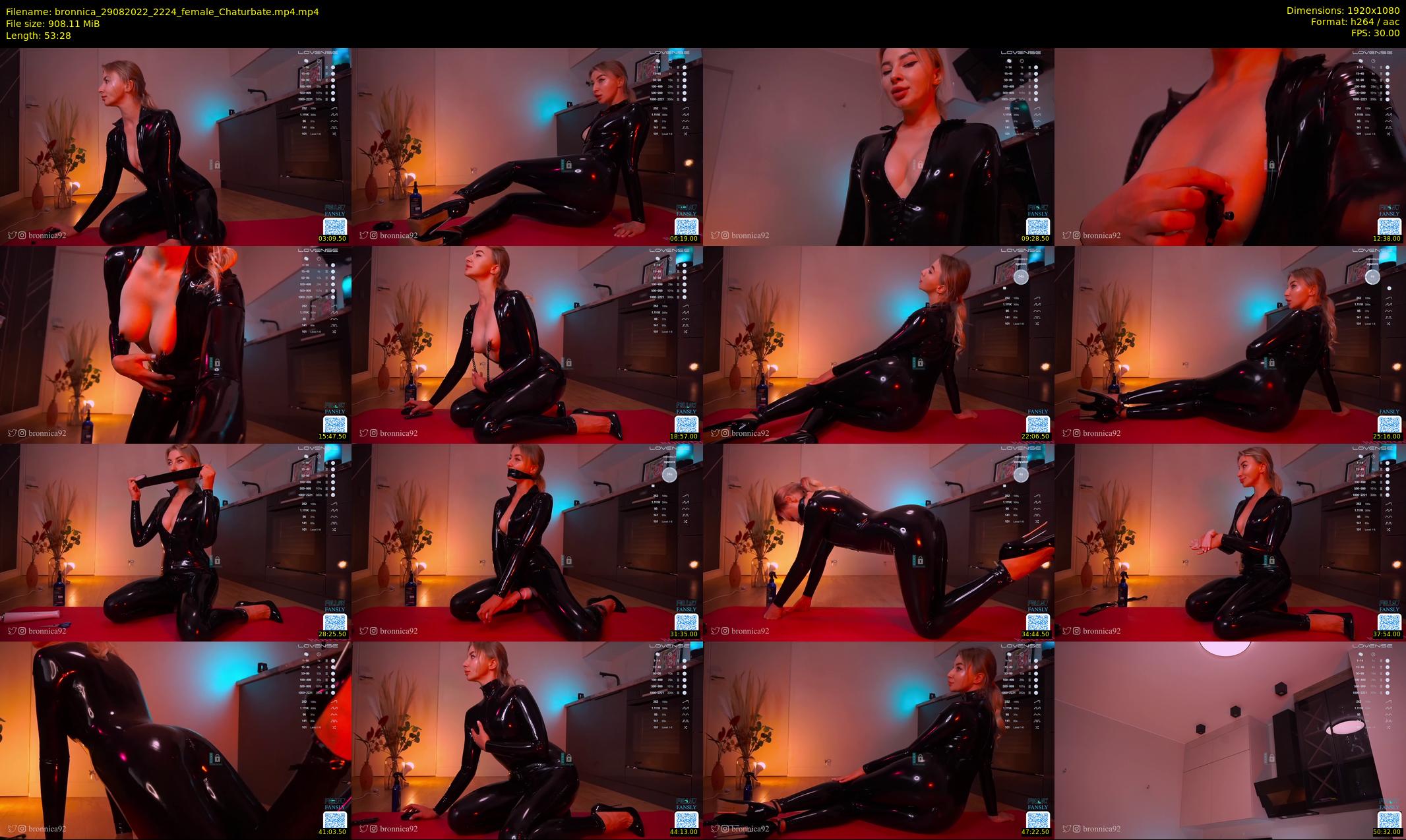 bronnica — 54 minute Chaturbate female cam show recording, 1080p, Aug 29, 2022