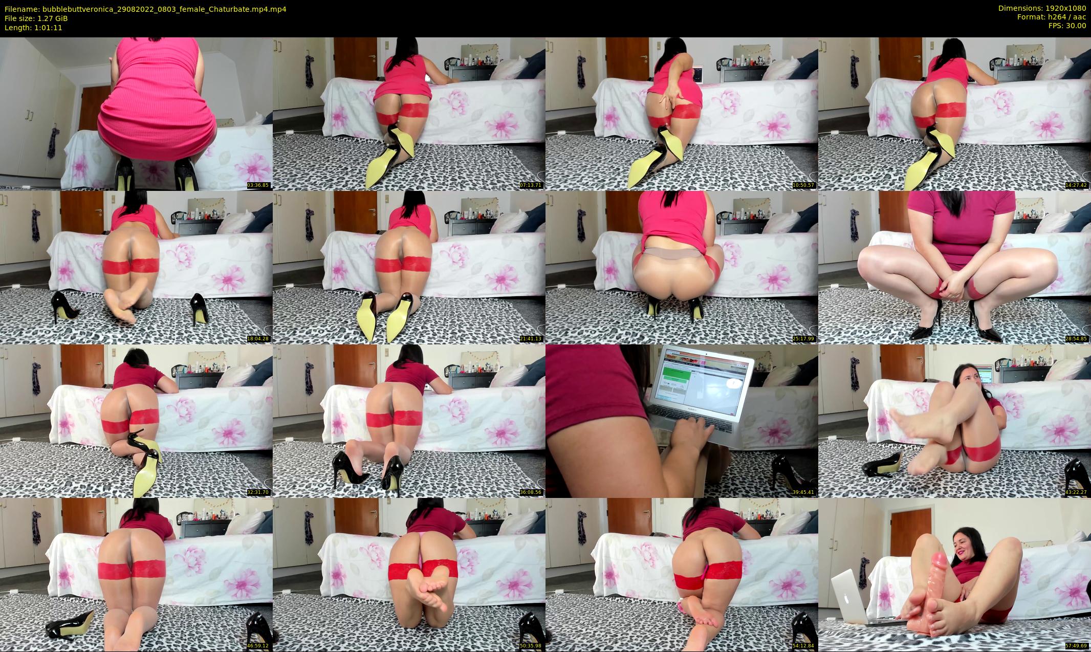 bubblebuttveronica — 62 minute Chaturbate female cam show recording, 1080p, Aug 29, 2022